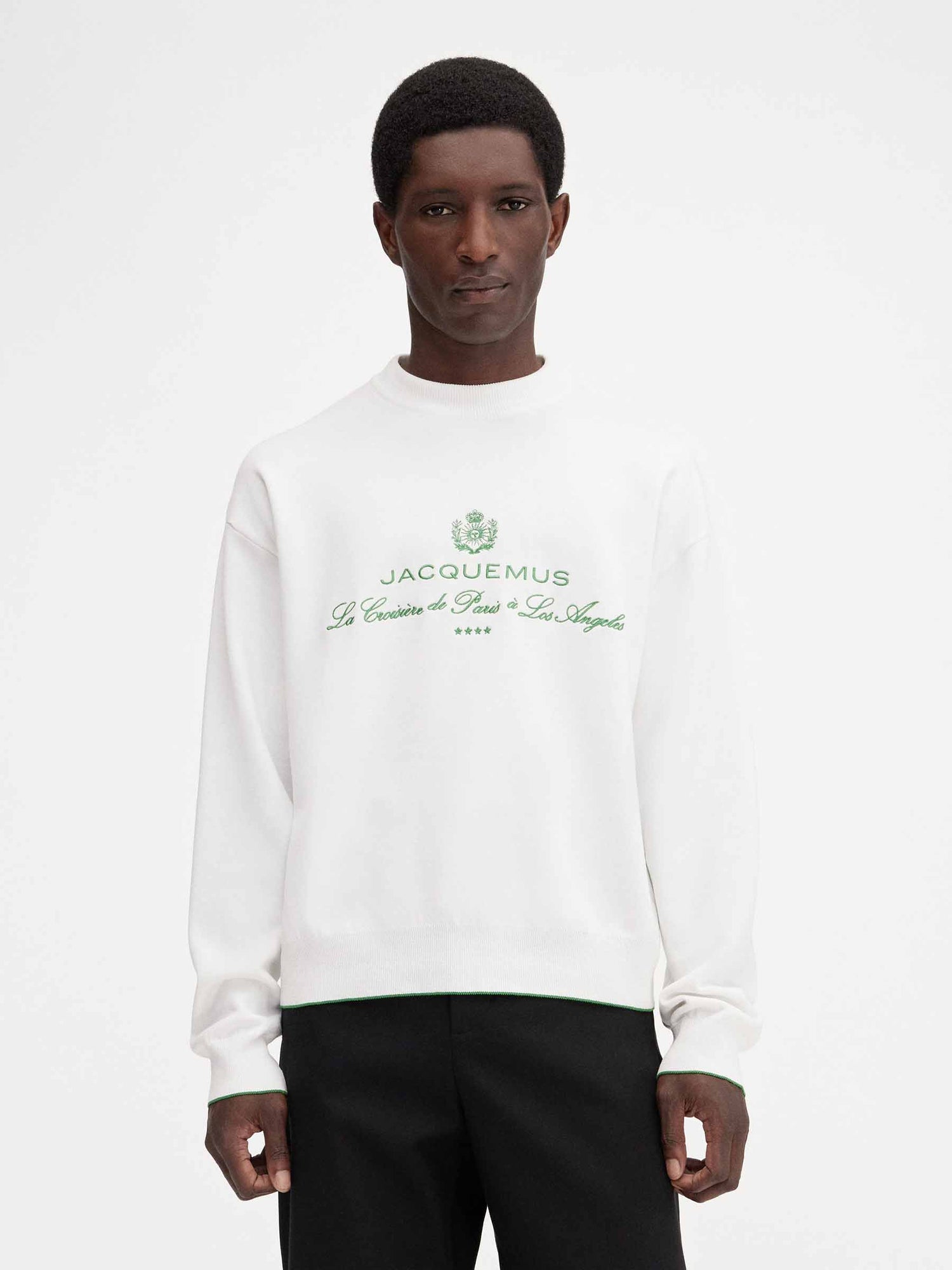 Outlet online Jacquemus Hombre Sudadera Punto Venice color Gris Claro sku 545-001791 01 - Foto 4