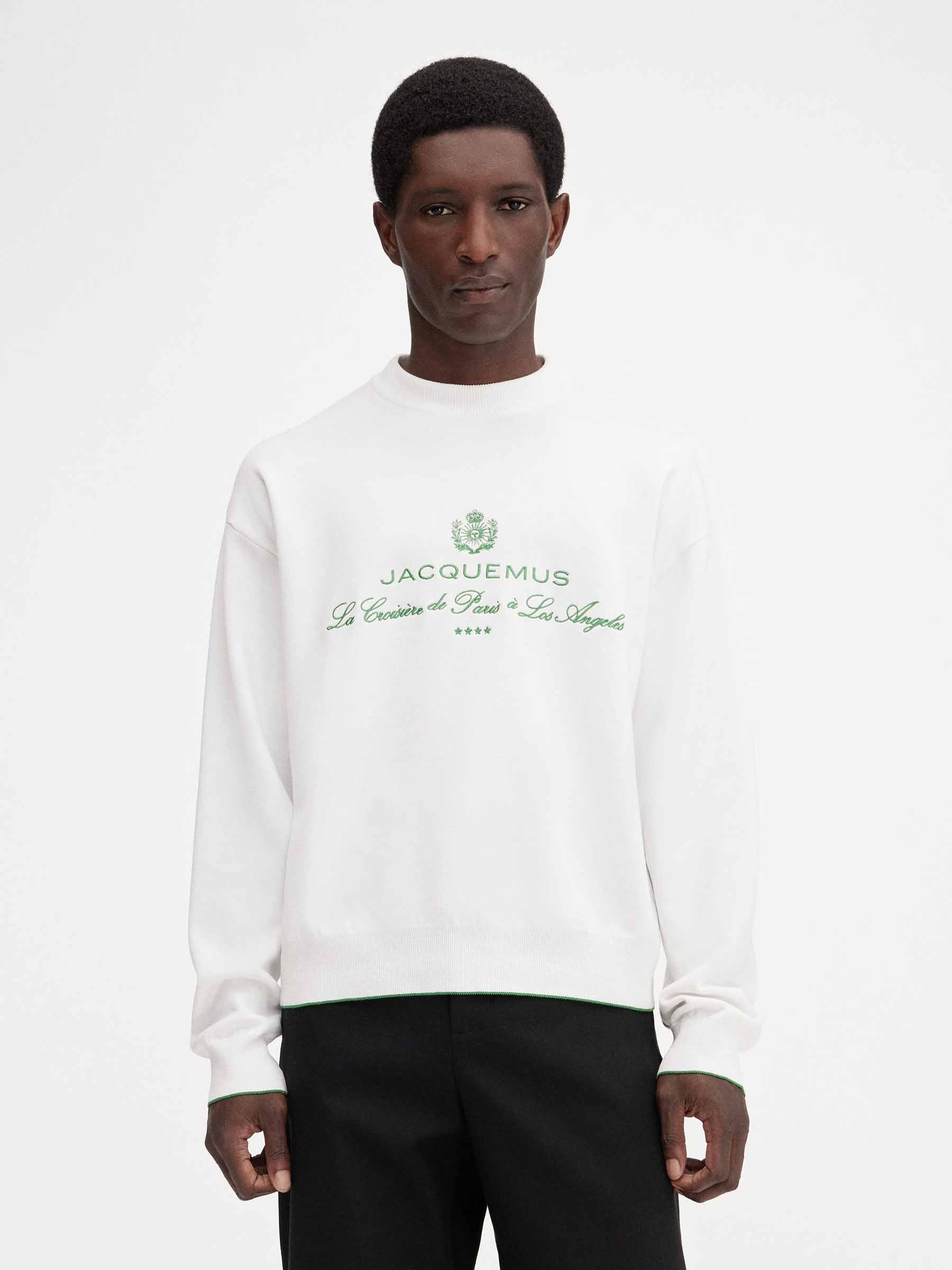 Outlet online Jacquemus Hombre Sudadera Punto Venice color Gris Claro sku 545-001791 01 - Foto 4
