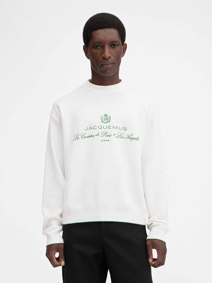 Outlet online Jacquemus Hombre Sudadera Punto Venice color Gris Claro sku 545-001791 01 - Foto 4