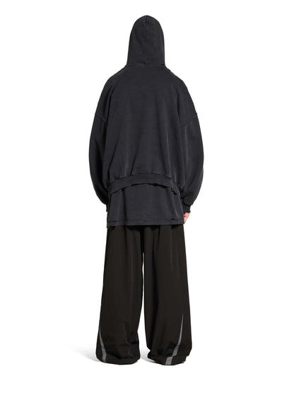 Outlet online Balenciaga Hombre Sudadera Algodón Capucha color Blanco Y Negro sku 545-001796 01 - Foto 4