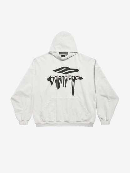 Outlet online Balenciaga Hombre Sudadera Algodón Capucha color Blanco sku 545-001796 02 - Foto 1