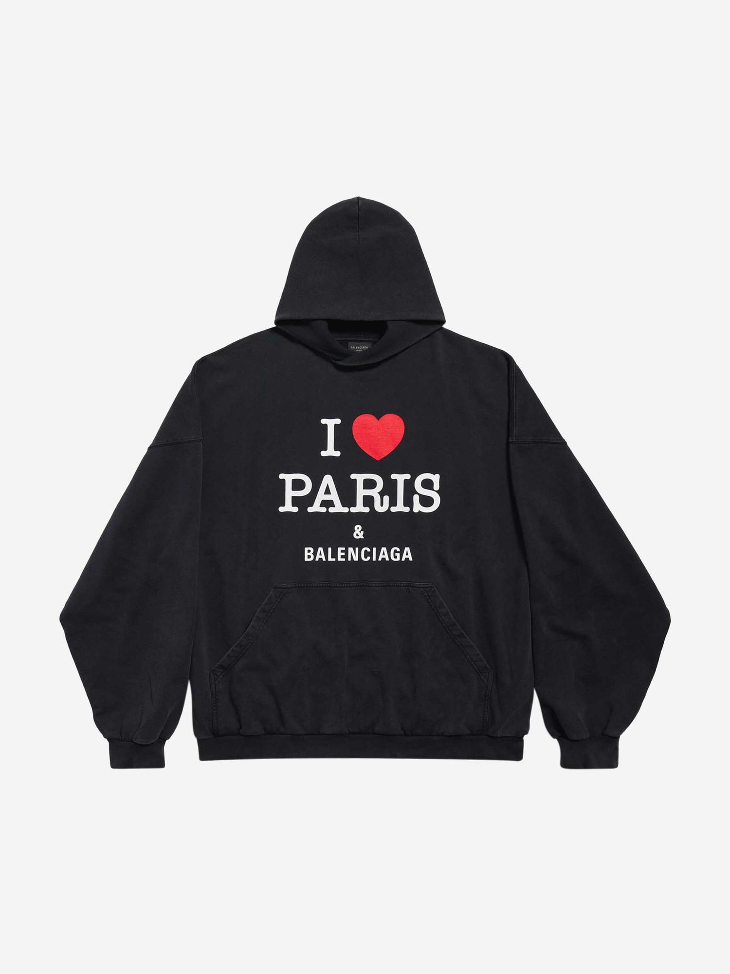 Outlet online Balenciaga Hombre Sudadera Capucha Algodón color Negro sku 545-001803 01 - Foto 1