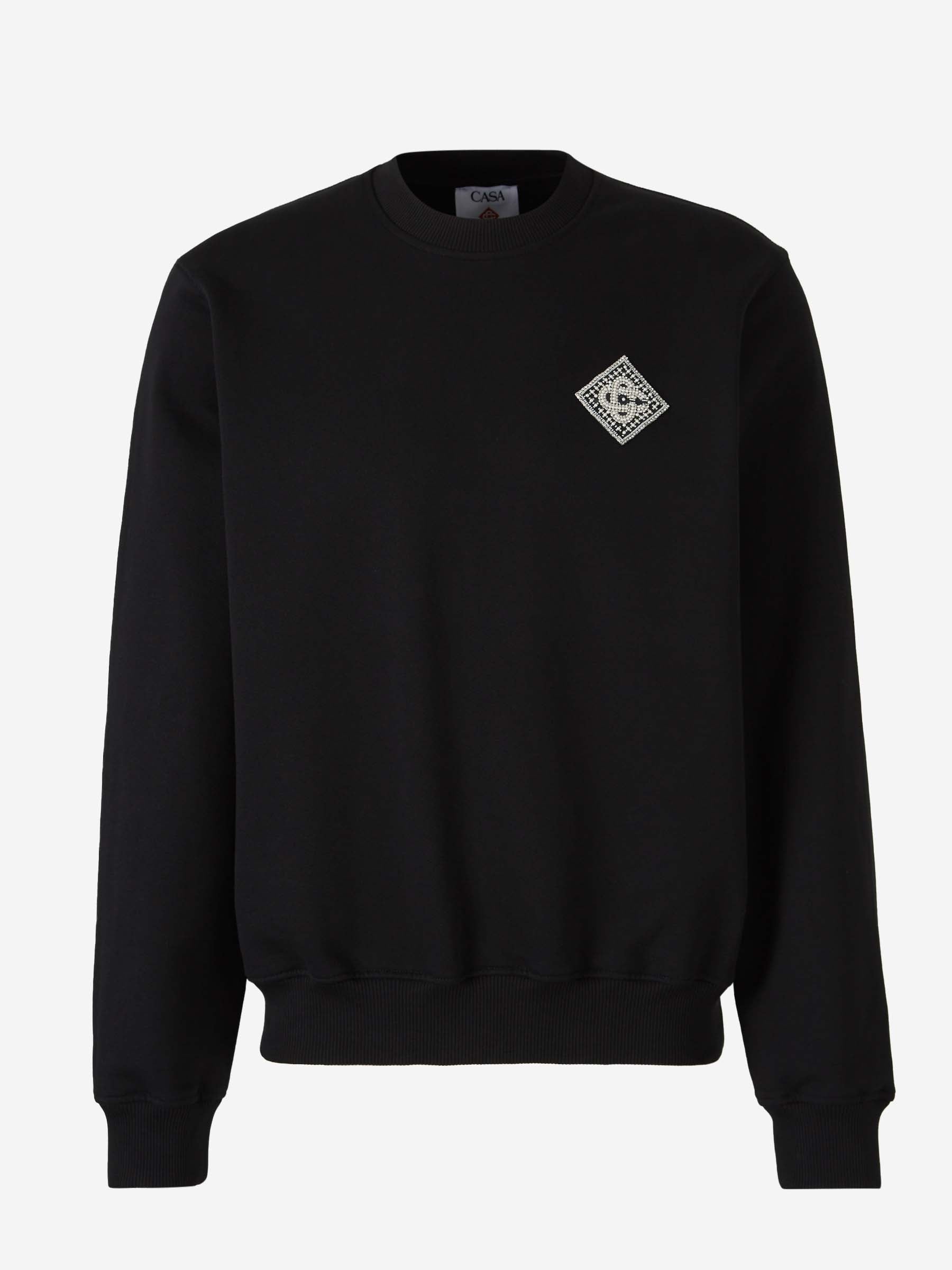 Casablanca Hombre Barcelona Sudadera Pearl Diamond color Negro sku 545-001807 01 - Foto 1