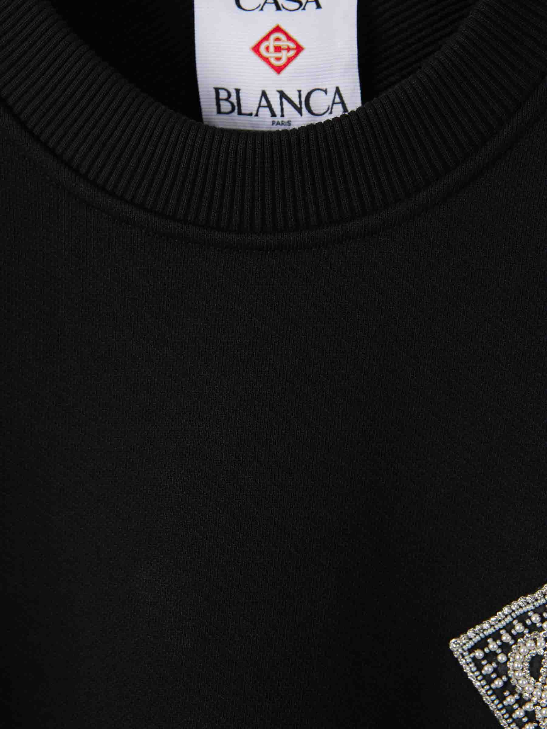Casablanca Hombre Barcelona Sudadera Pearl Diamond color Negro sku 545-001807 01 - Foto 3