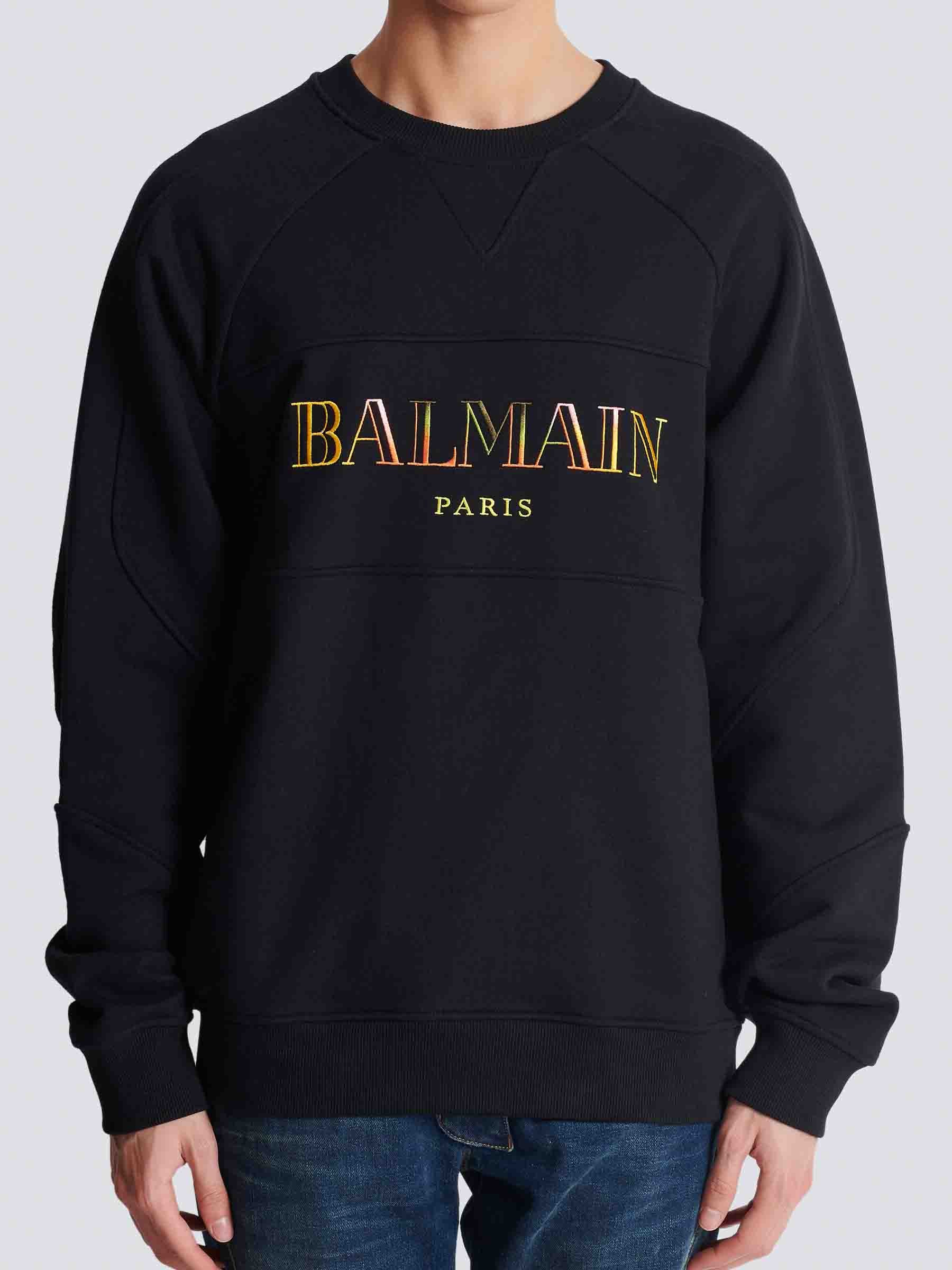 Outlet online Balmain Hombre Sudadera Cuello Redondo color Negro sku 545-001810 01 - Foto 2