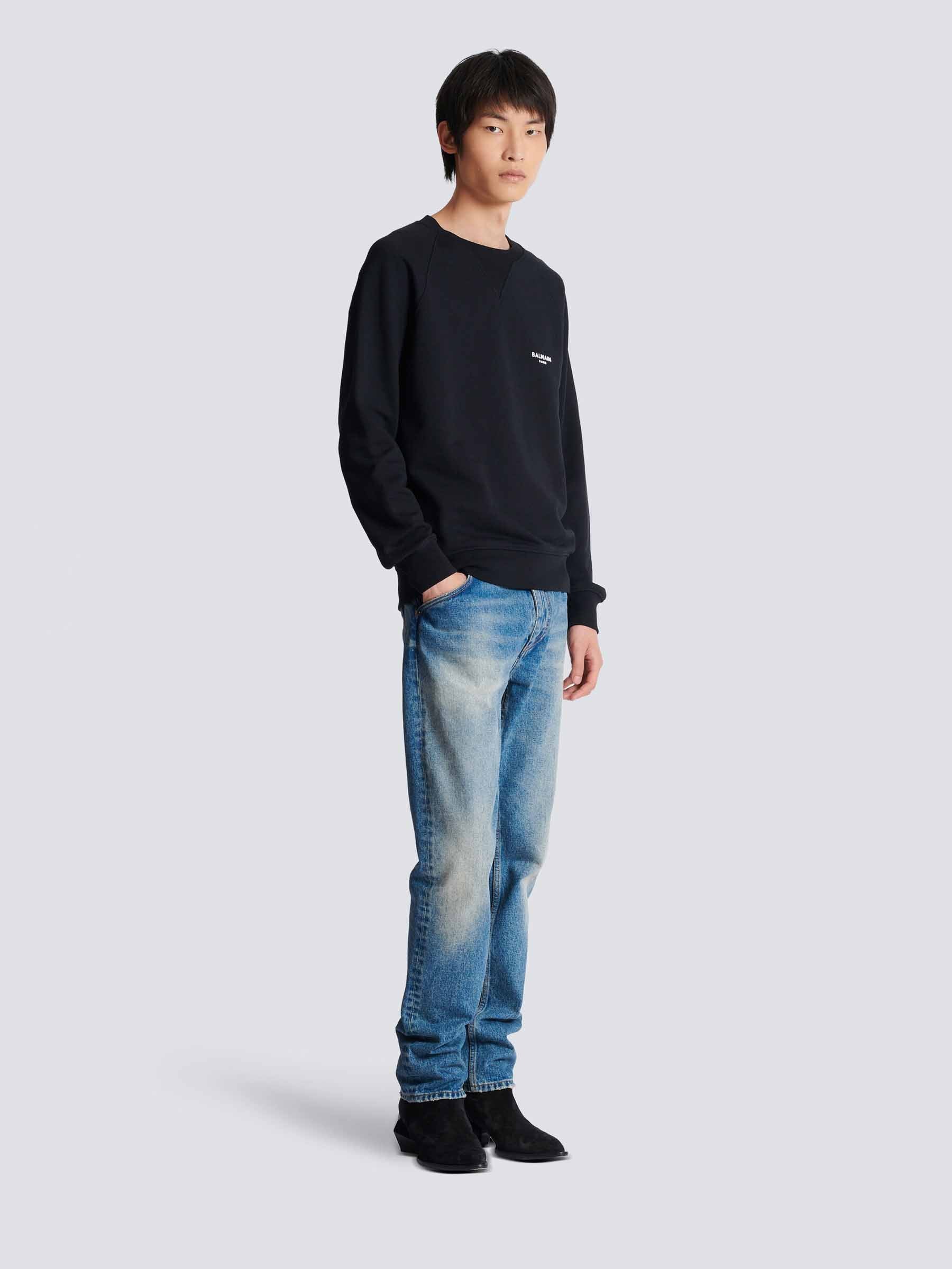 Outlet online Balmain Hombre Sudadera Cuello Redondo color Negro sku 545-001811 01 - Foto 2