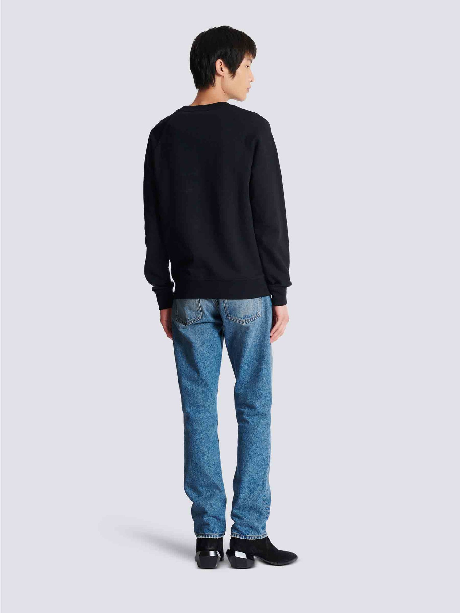 Outlet online Balmain Hombre Sudadera Cuello Redondo color Negro sku 545-001811 01 - Foto 3