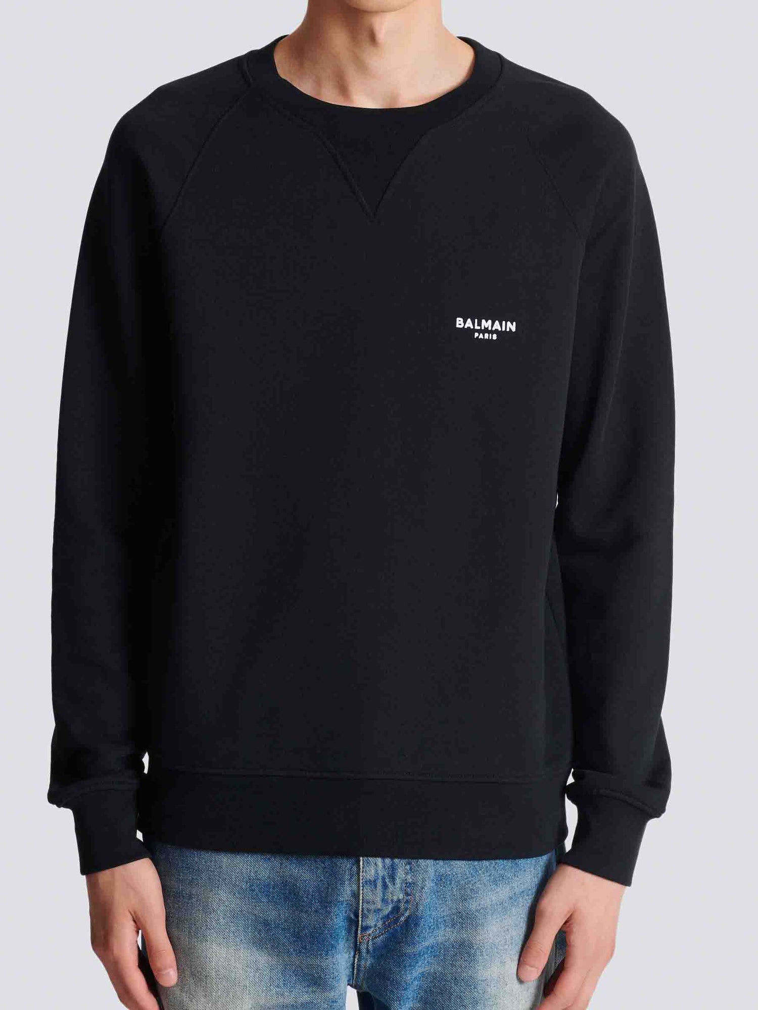 Outlet online Balmain Hombre Sudadera Cuello Redondo color Negro sku 545-001811 01 - Foto 4
