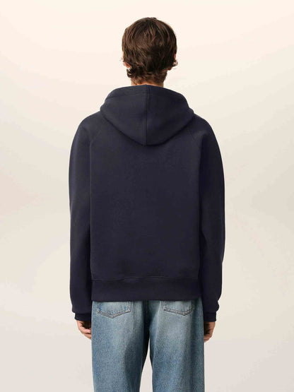 Outlet online Ami Paris Hombre Sudadera Capucha Algodón color Azul Marino sku 545-001812 01 - Foto 5