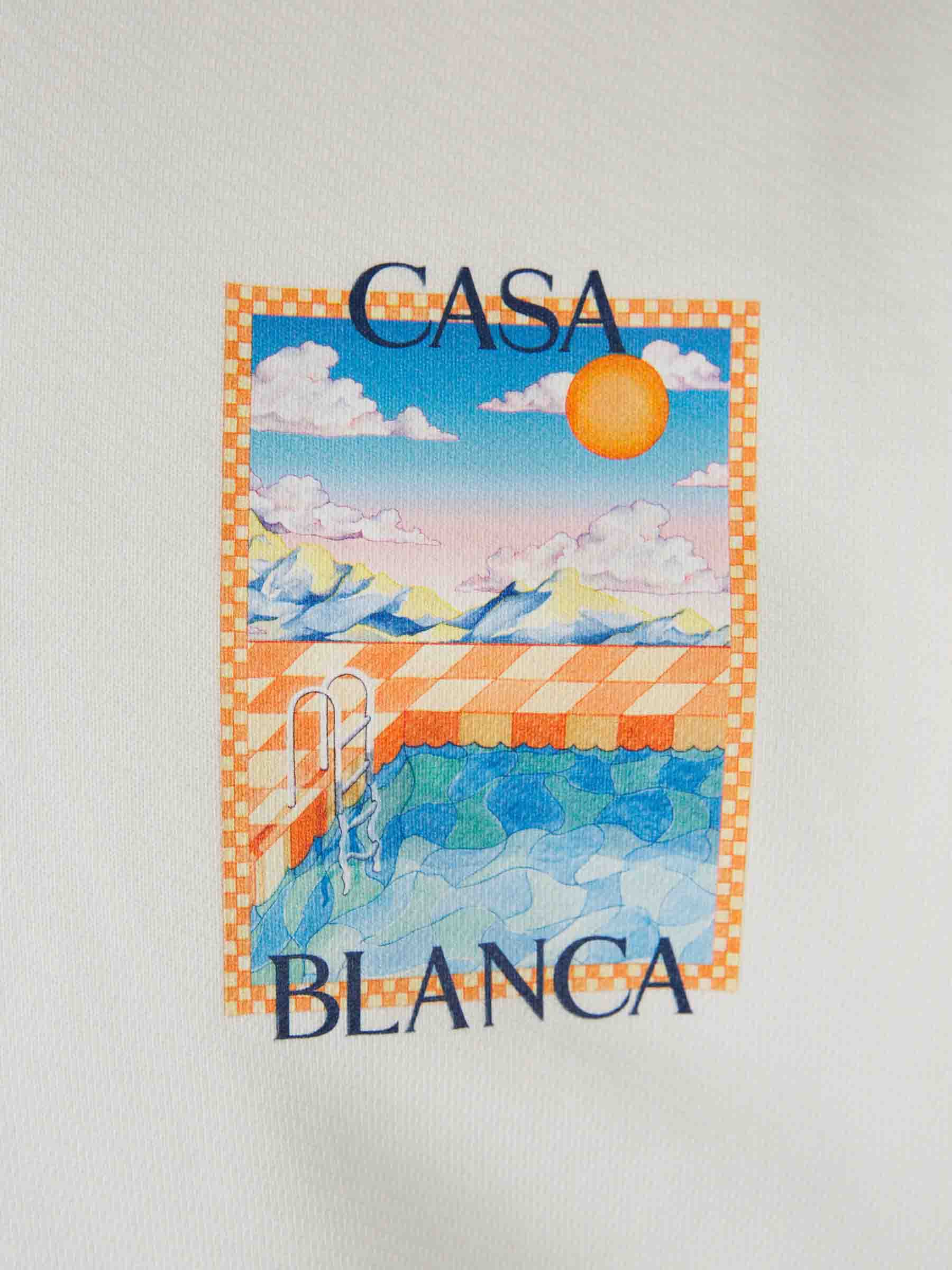 Casablanca Hombre Barcelona Sudadera Surreal Pool color Blanco sku 545-001817 01 - Foto 4