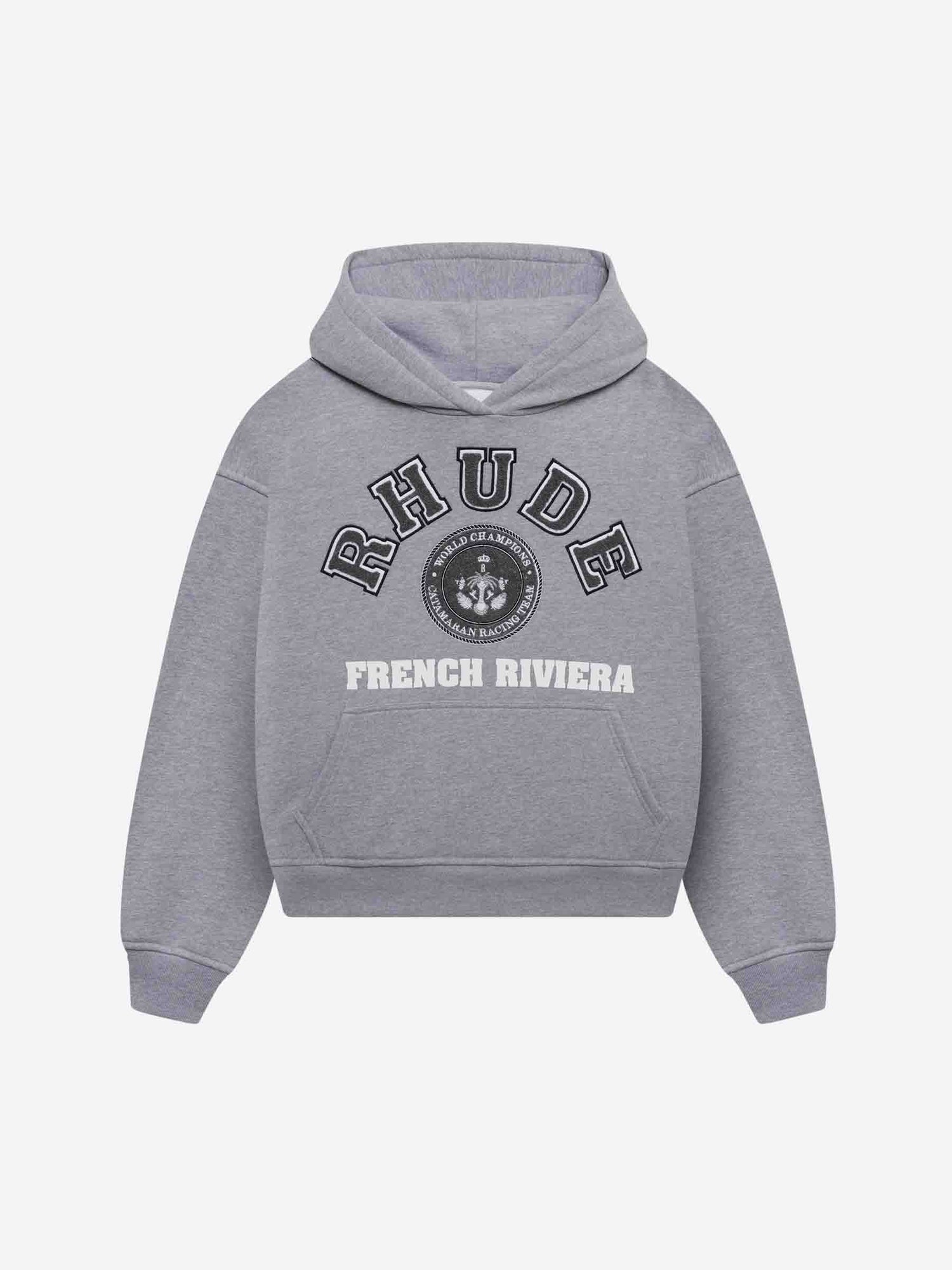 Outlet online Rhude Hombre Sudadera Capucha Parche color Gris Piedra sku 545-001824 01 - Foto 1