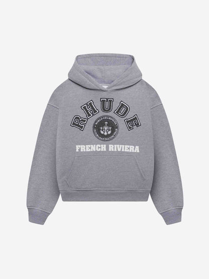 Outlet online Rhude Hombre Sudadera Capucha Parche color Gris Piedra sku 545-001824 01 - Foto 1