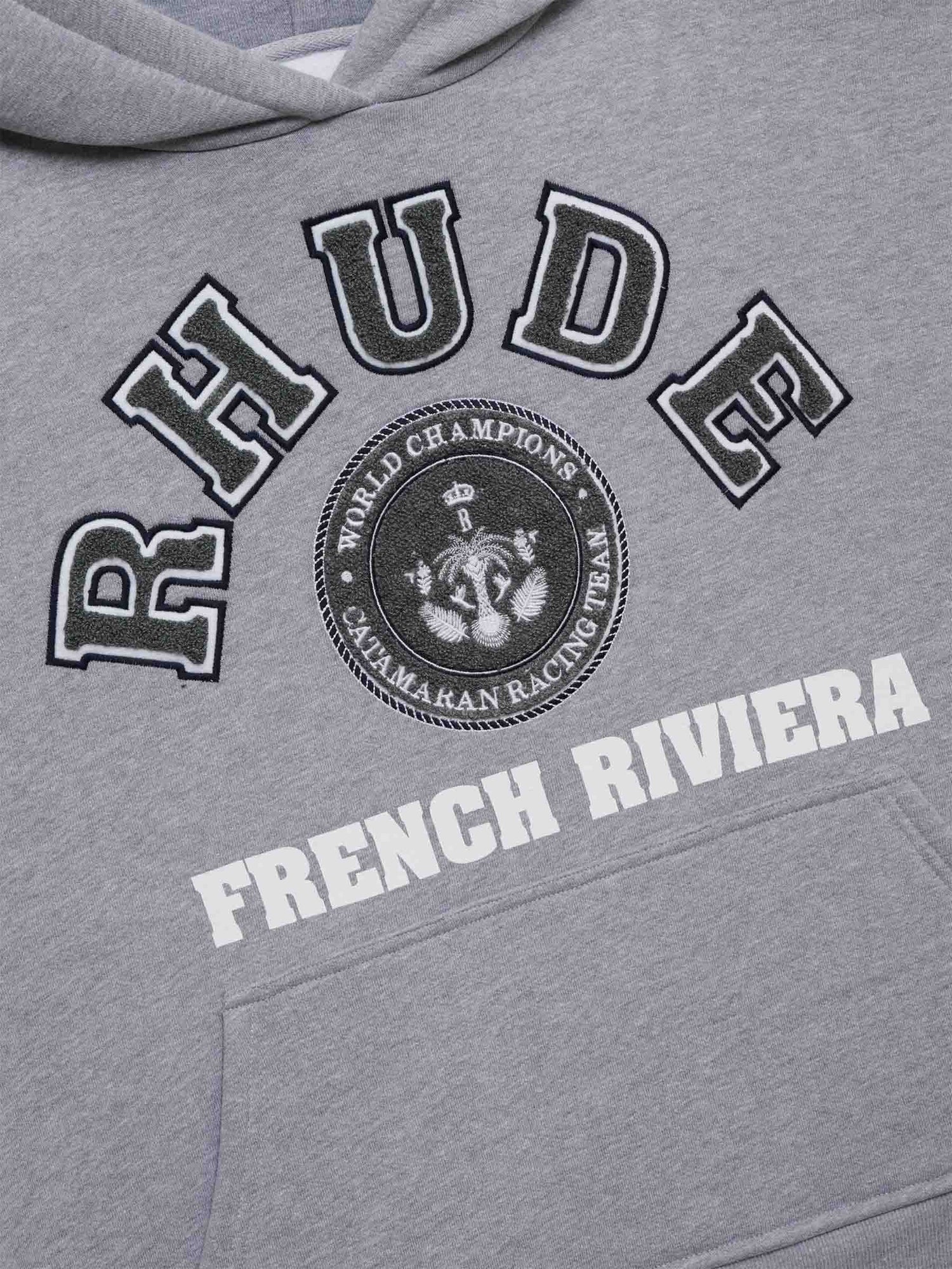 Outlet online Rhude Hombre Sudadera Capucha Parche color Gris Piedra sku 545-001824 01 - Foto 2