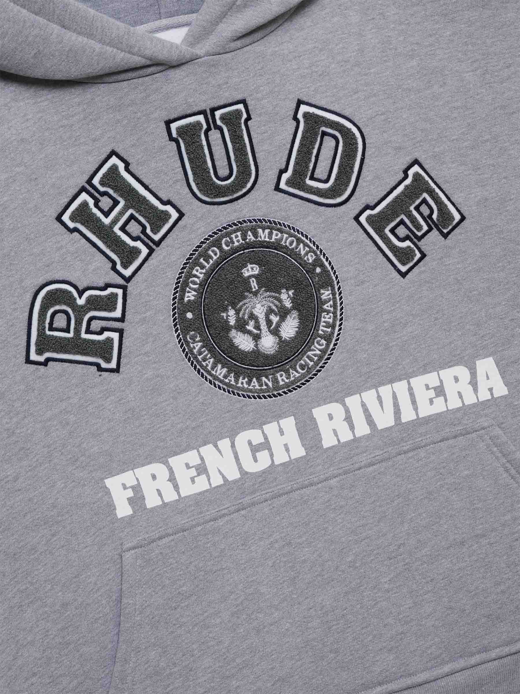 Outlet online Rhude Hombre Sudadera Capucha Parche color Gris Piedra sku 545-001824 01 - Foto 2