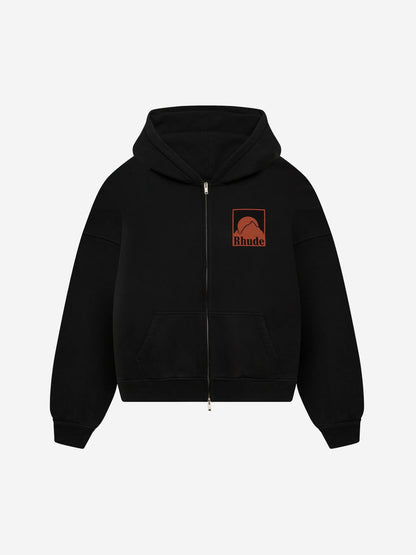 Outlet online Rhude Hombre Sudadera Cremallera Capucha color Negro sku 545-001825 01 - Foto 1
