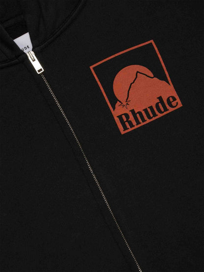Outlet online Rhude Hombre Sudadera Cremallera Capucha color Negro sku 545-001825 01 - Foto 2