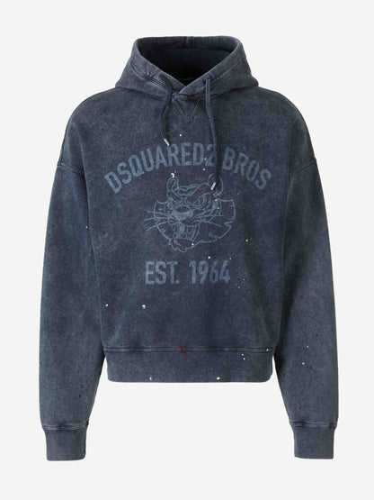 Dsquared2 Hombre Barcelona Sudadera Capucha Algodón color Azul Marino sku 545-001828 01 - Foto 1