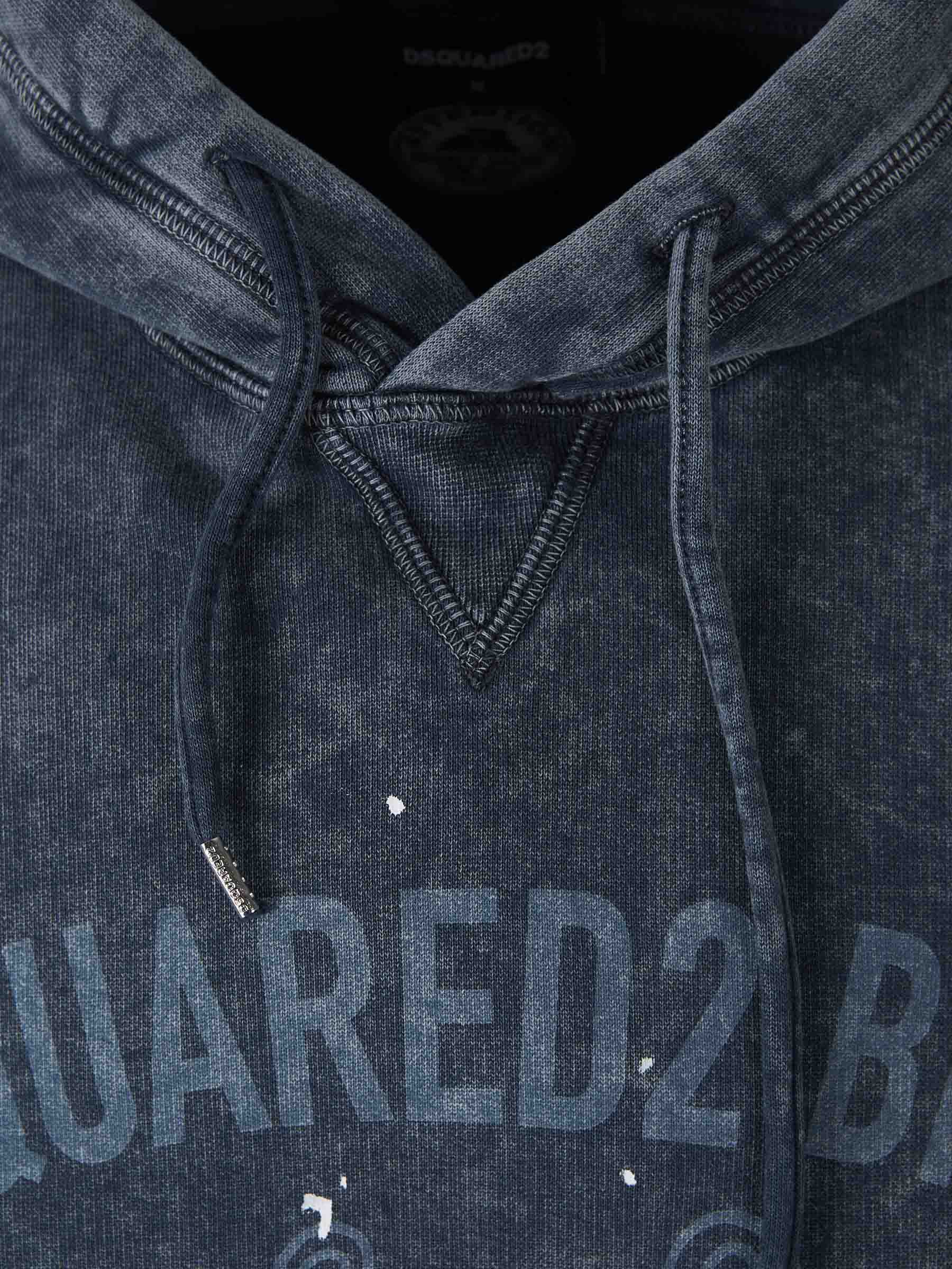 Dsquared2 Hombre Barcelona Sudadera Capucha Algodón color Azul Marino sku 545-001828 01 - Foto 3