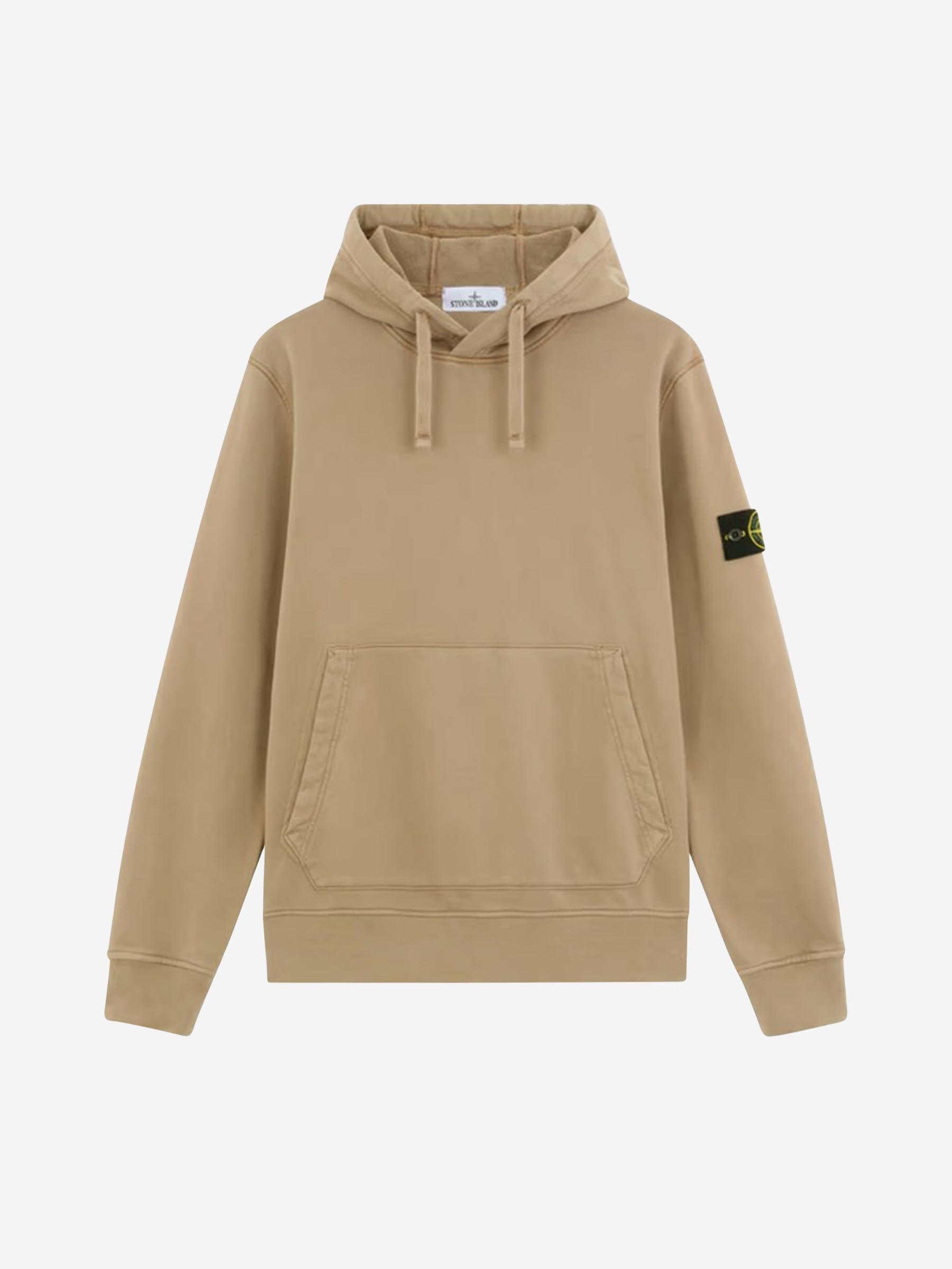 Outlet online Stone Island Hombre Sudadera Capucha Algodón color Camel sku 545-001837 03 - Foto 1