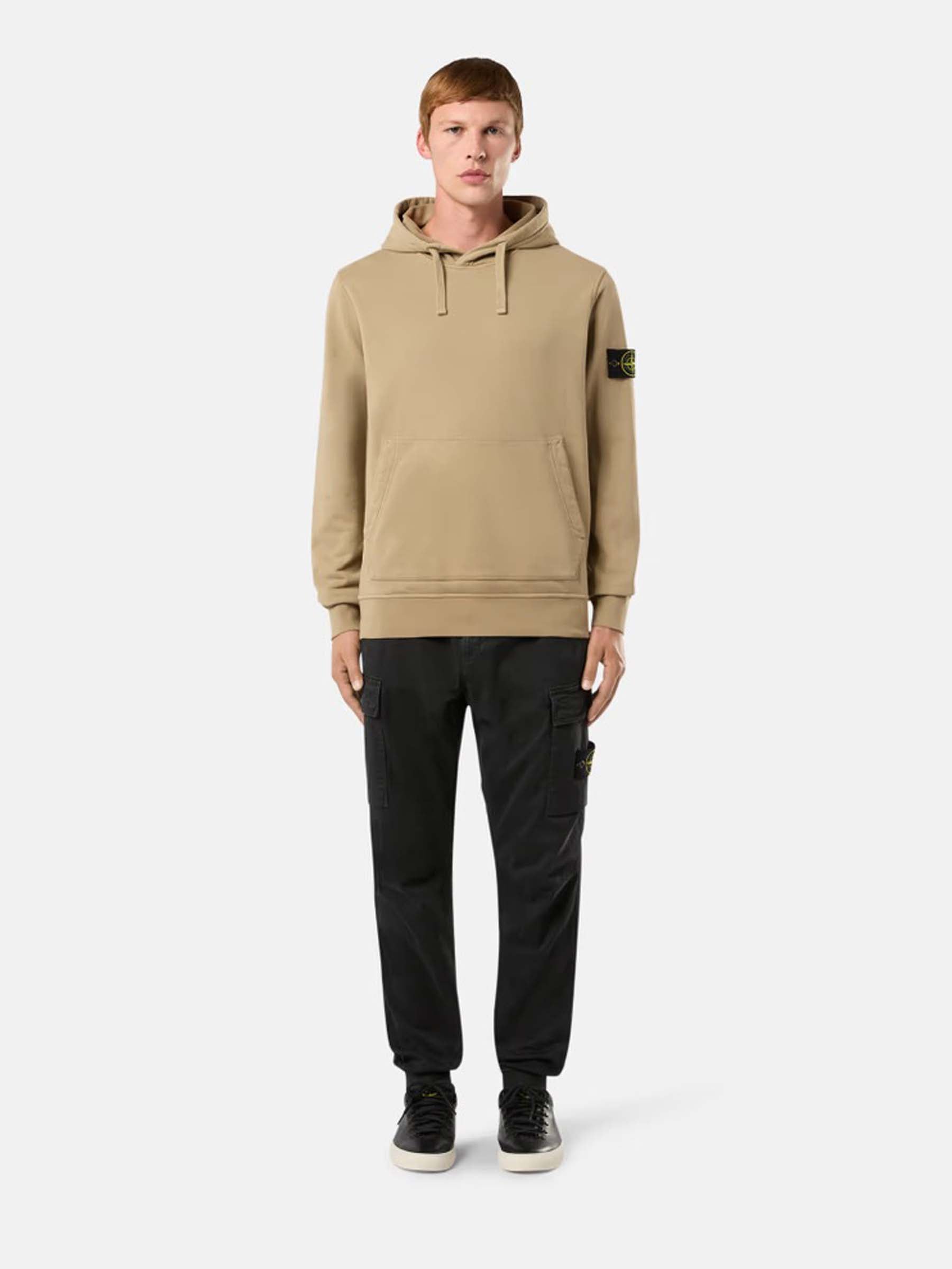 Outlet online Stone Island Hombre Sudadera Capucha Algodón color Camel sku 545-001837 03 - Foto 2