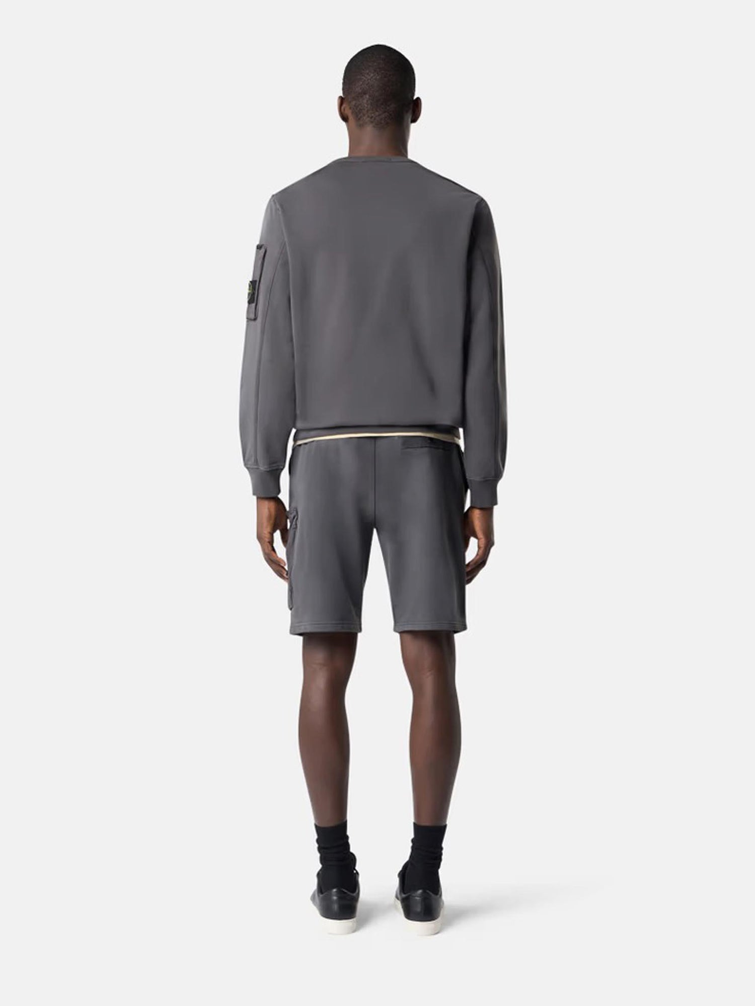 Outlet online Stone Island Hombre Sudadera Cuello Redondo color Gris Antracita sku 545-001839 02 - Foto 3