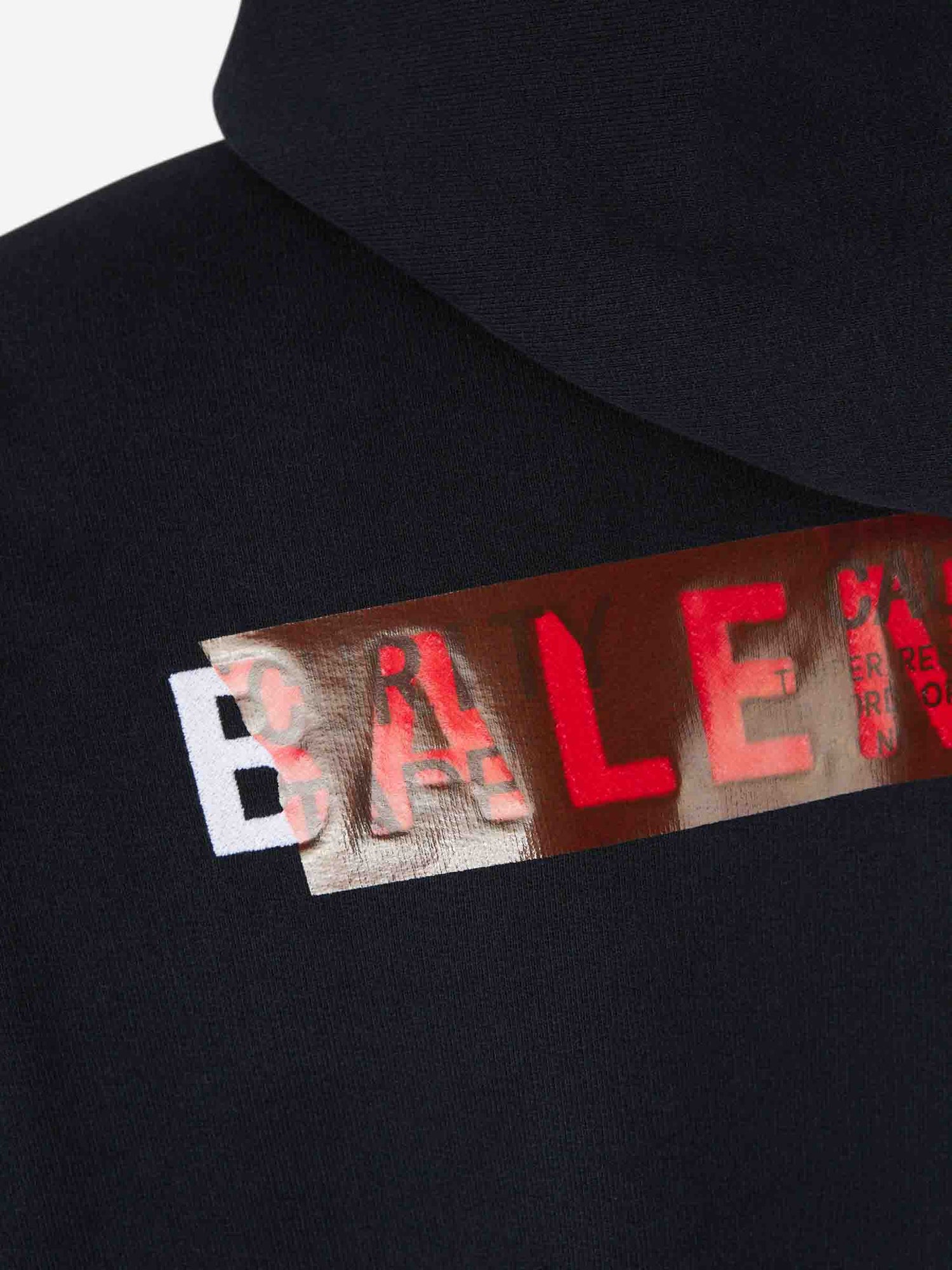 Outlet online Balenciaga Hombre Sudadera Capucha Taped color Negro sku 545-001850 01 - Foto 5