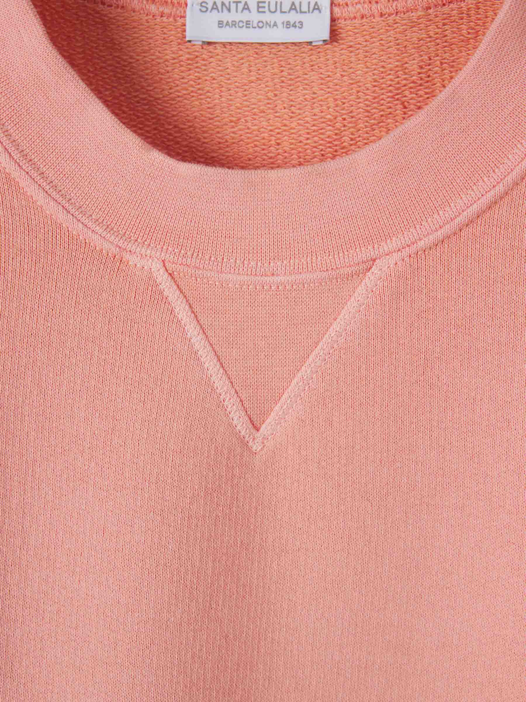 Outlet online Santa Eulalia Hombre Sudadera Cuello Redondo color Salmon sku 545-001859 03 - Foto 3