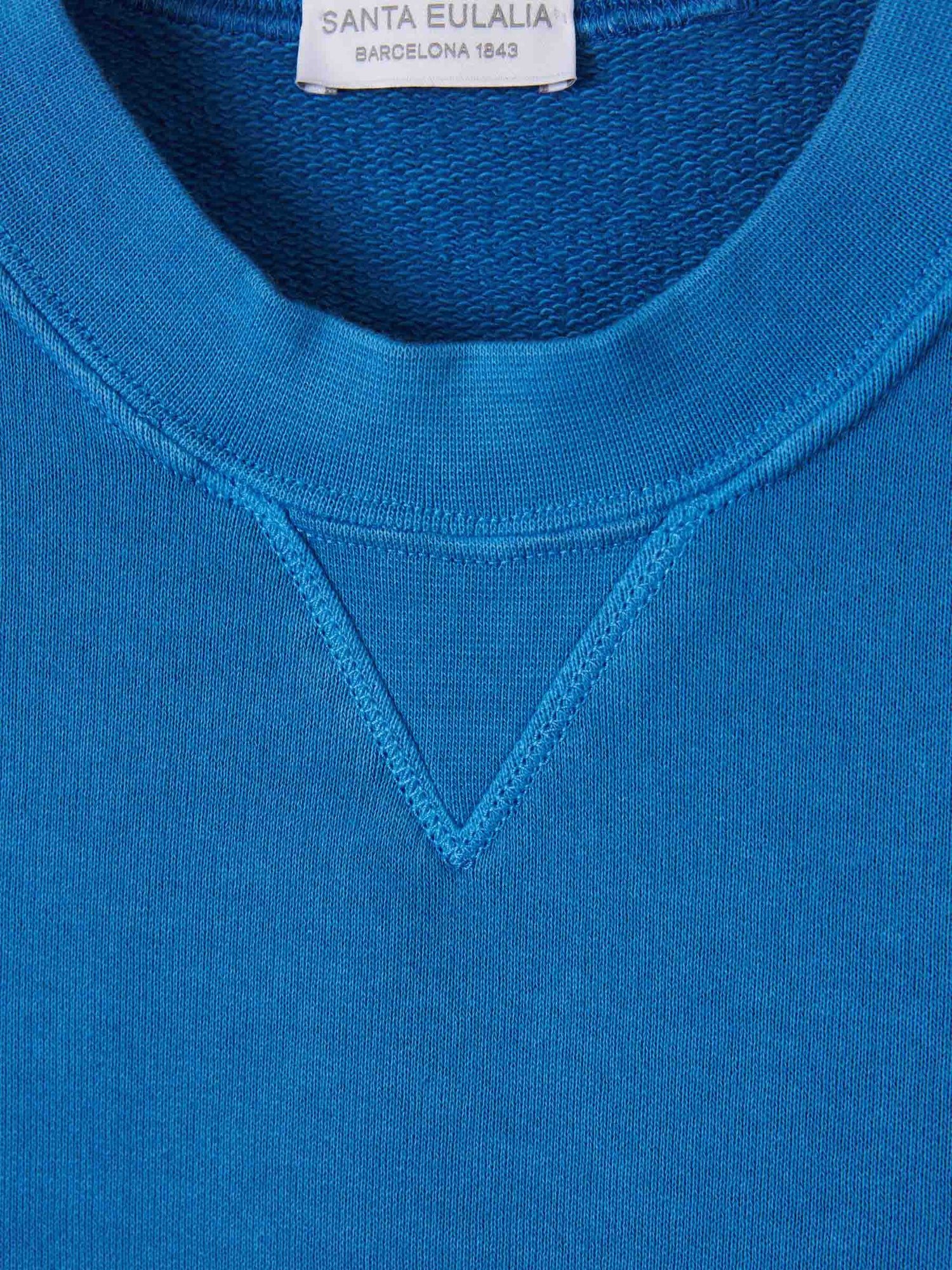 Outlet online Santa Eulalia Hombre Sudadera Cuello Redondo color Azul sku 545-001859 04 - Foto 3