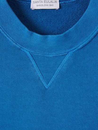 Outlet online Santa Eulalia Hombre Sudadera Cuello Redondo color Azul sku 545-001859 04 - Foto 3