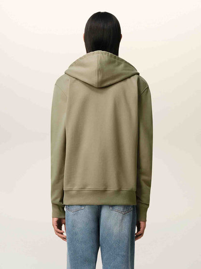 Outlet online Ami Paris Hombre Sudadera Capucha Cremallera color Verde Militar sku 545-001860 01 - Foto 4