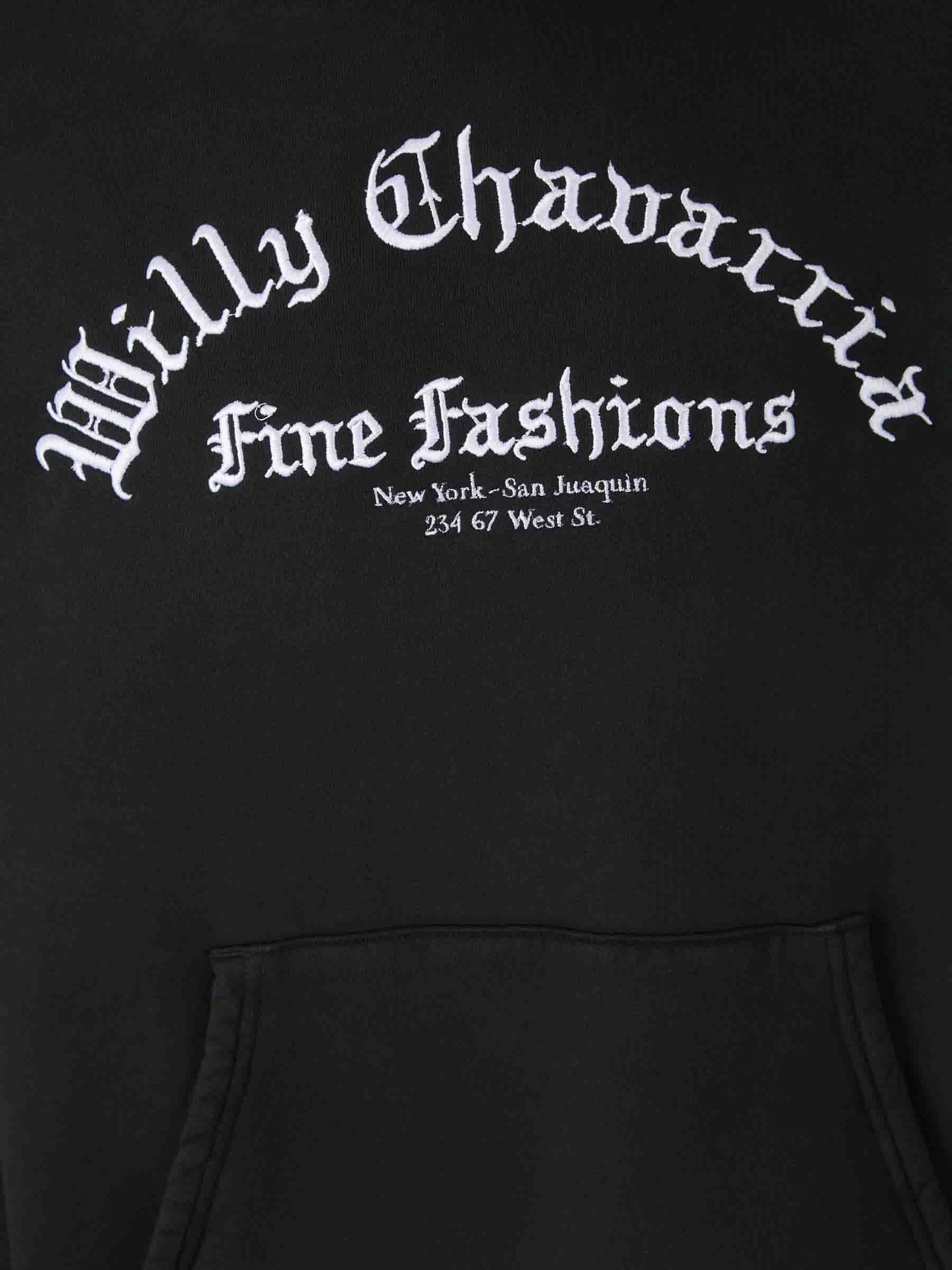 Outlet online Willy Chavarria Hombre Sudadera Capucha color Negro sku 545-001862 01 - Foto 4