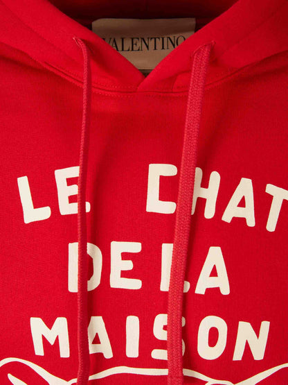 Outlet online Valentino Hombre Sudadera Capucha Estampado color Rojo sku 545-001884 01 - Foto 3