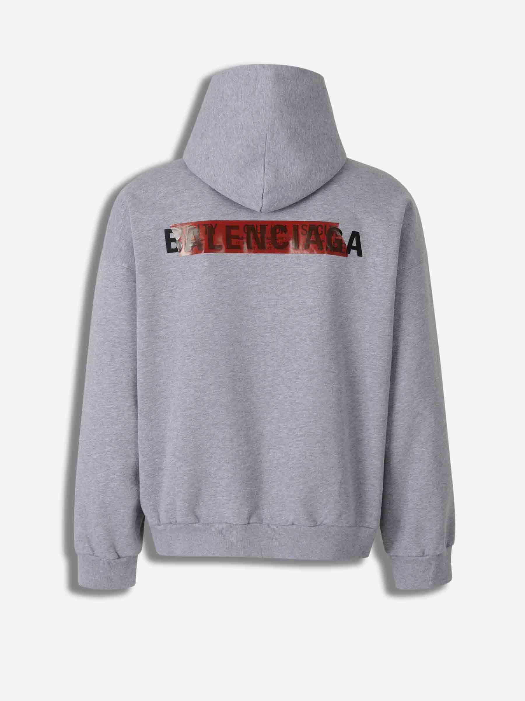 Outlet online Balenciaga Hombre Sudadera con Capucha color Gris sku 545-001891 01 - Foto 2