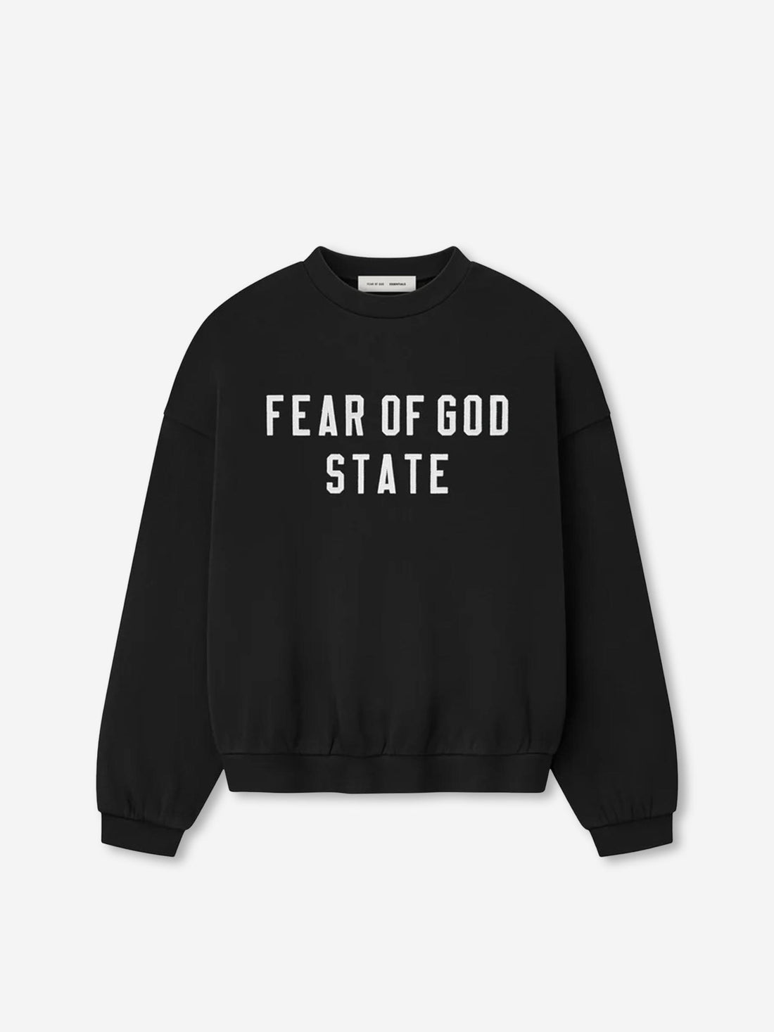 Outlet online Fear of God Essentials Hombre Sudadera Cuello Redondo color Negro sku 545-001930 01 - Foto 1