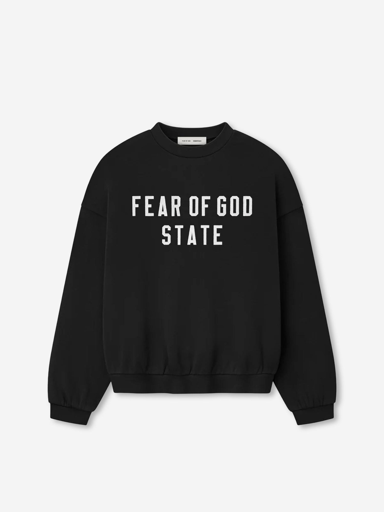Outlet online Fear of God Essentials Hombre Sudadera Cuello Redondo color Negro sku 545-001930 01 - Foto 1