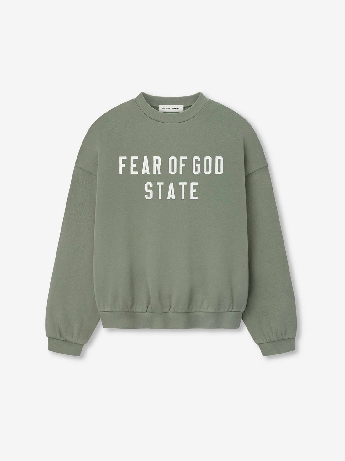 Outlet online Fear of God Essentials Hombre Sudadera Cuello Redondo color Verde Militar sku 545-001932 01 - Foto 1