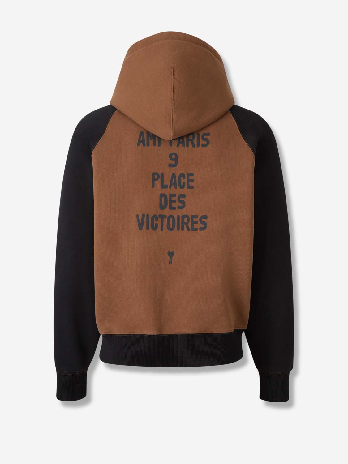 Outlet online Ami Paris Hombre Sudadera Capucha Logo color Marrón sku 545-001948 01 - Foto 2