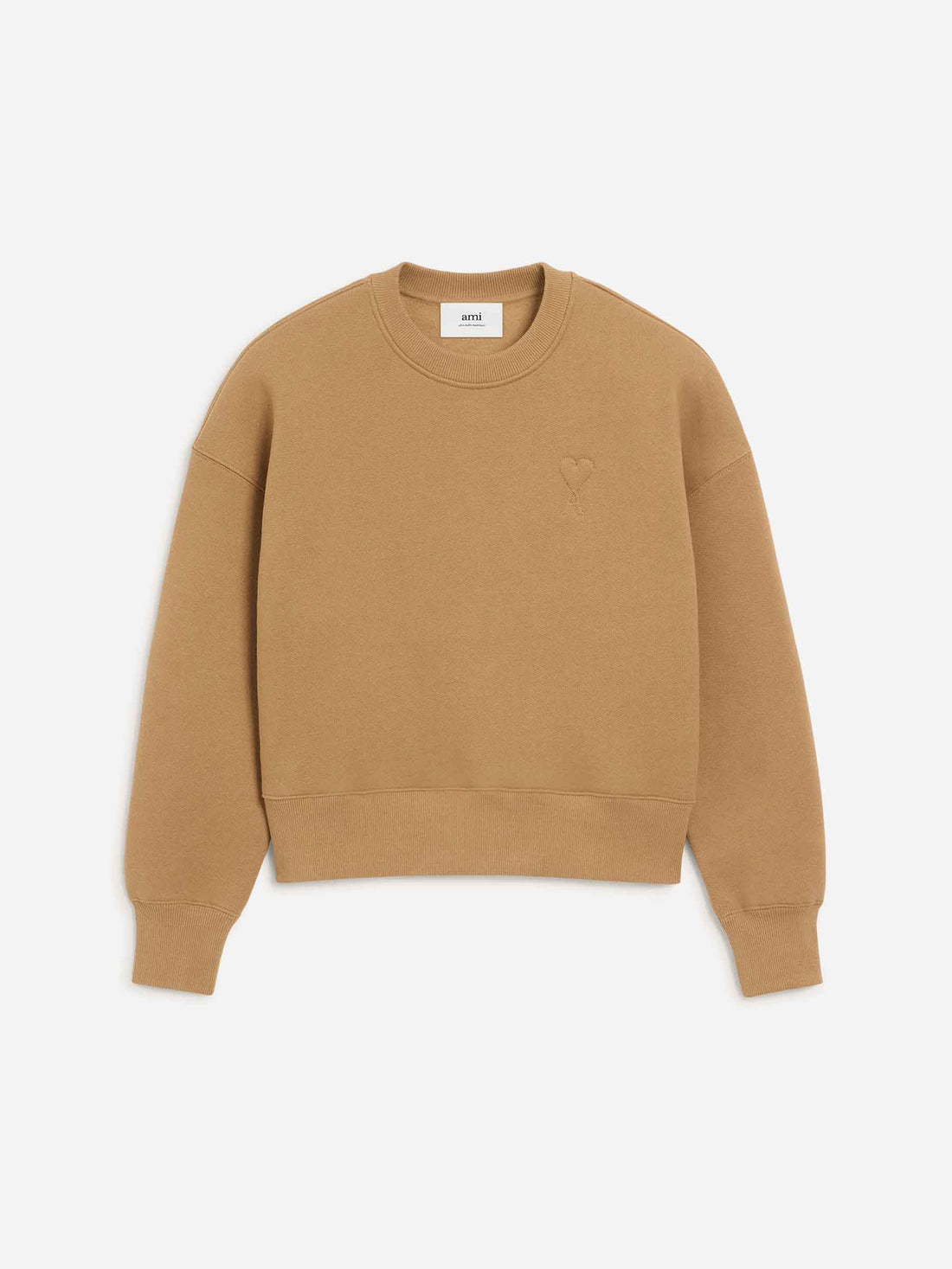 Outlet online Ami Paris Hombre Sudadera Cuello Redondo color Camel sku 545-001951 01 - Foto 1