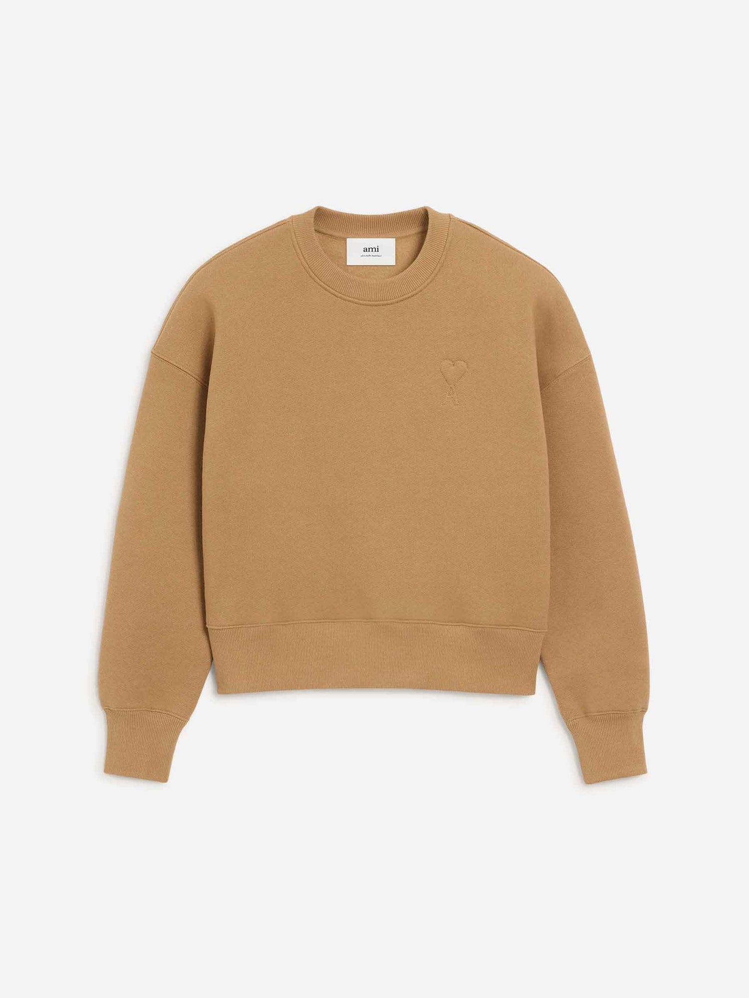 Outlet online Ami Paris Hombre Sudadera Cuello Redondo color Camel sku 545-001951 01 - Foto 1