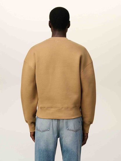 Outlet online Ami Paris Hombre Sudadera Cuello Redondo color Camel sku 545-001951 01 - Foto 3