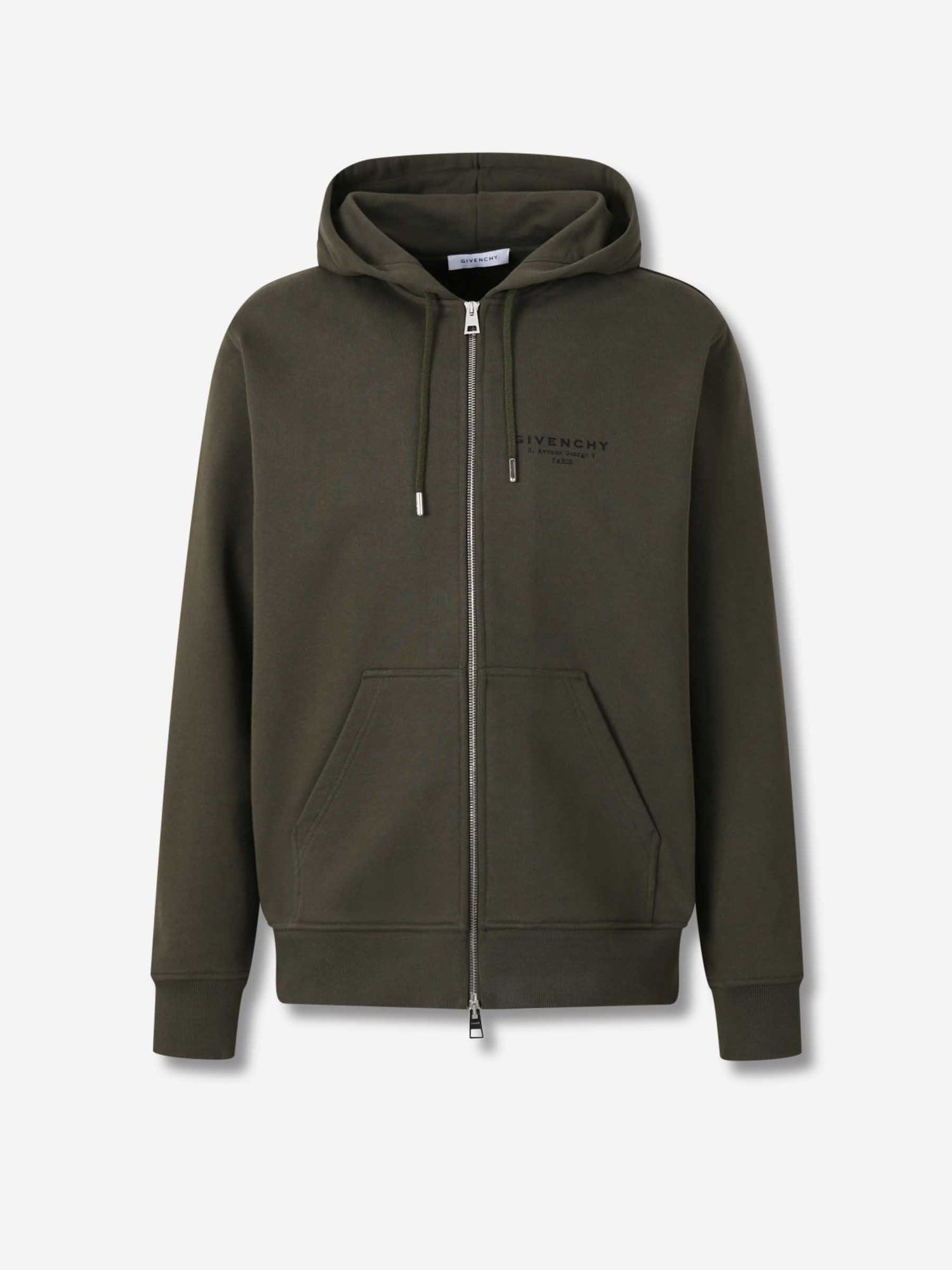 Outlet online Givenchy Hombre Sudadera Cremallera Capucha color Verde Militar sku 545-001958 02 - Foto 1