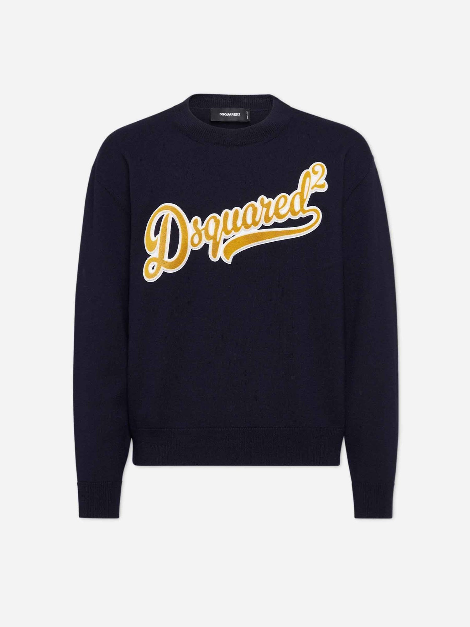 Outlet online Dsquared2 Hombre Sudadera Logo Algodón color Azul Denim Oscuro sku 545-001964 01 - Foto 1