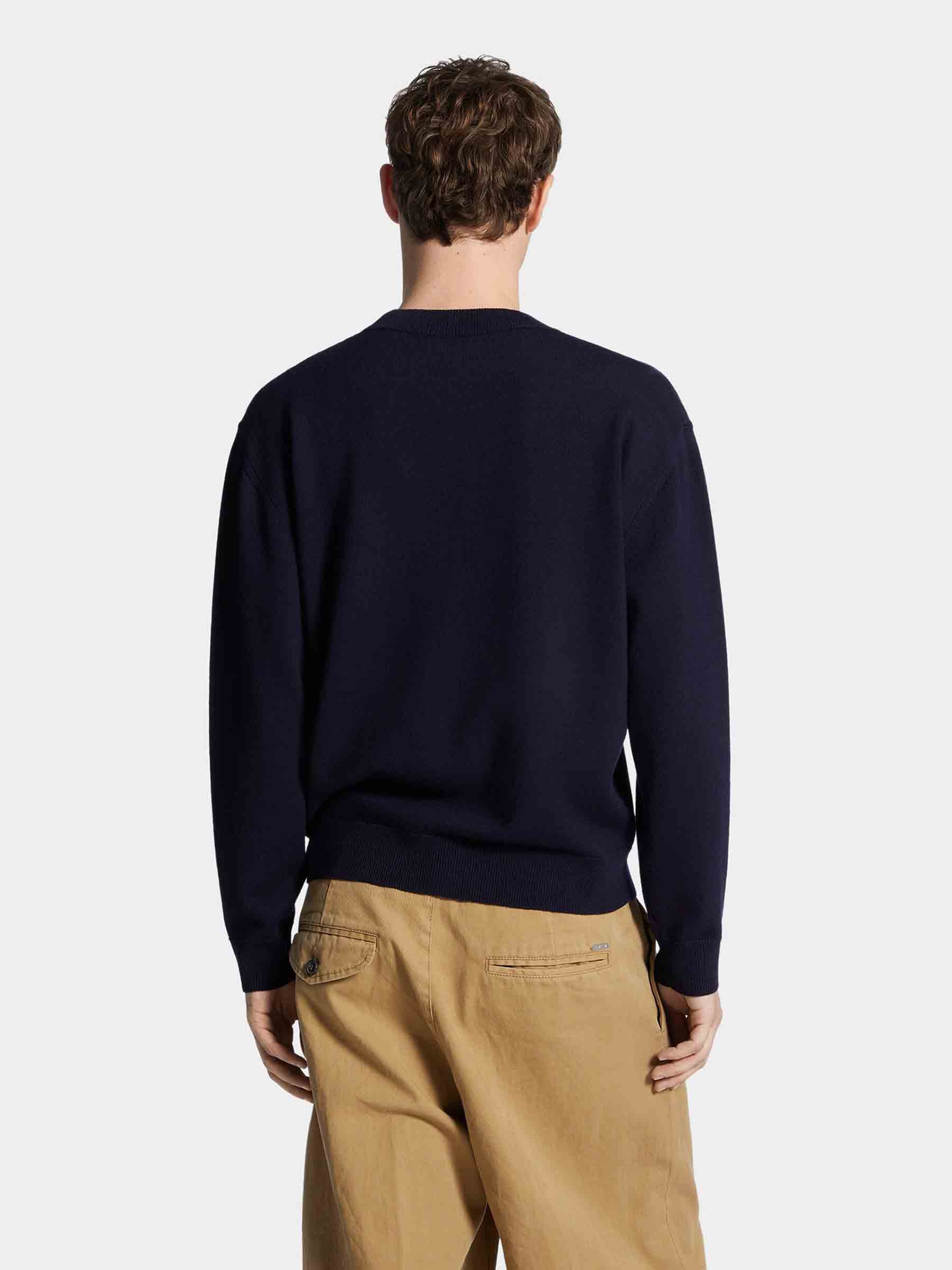 Outlet online Dsquared2 Hombre Sudadera Logo Algodón color Azul Denim Oscuro sku 545-001964 01 - Foto 3