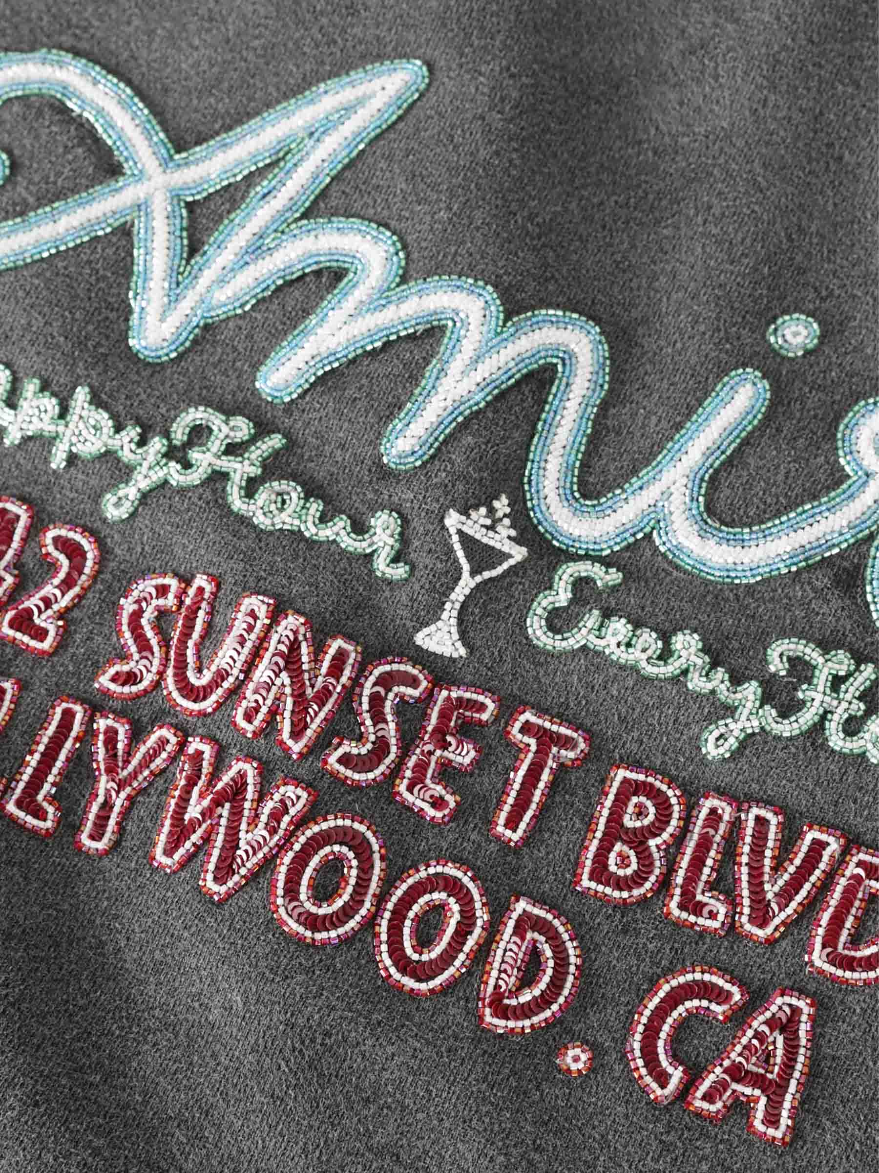 Outlet online Amiri Hombre Sudadera Capucha Logo color Negro sku 545-001990 01 - Foto 4