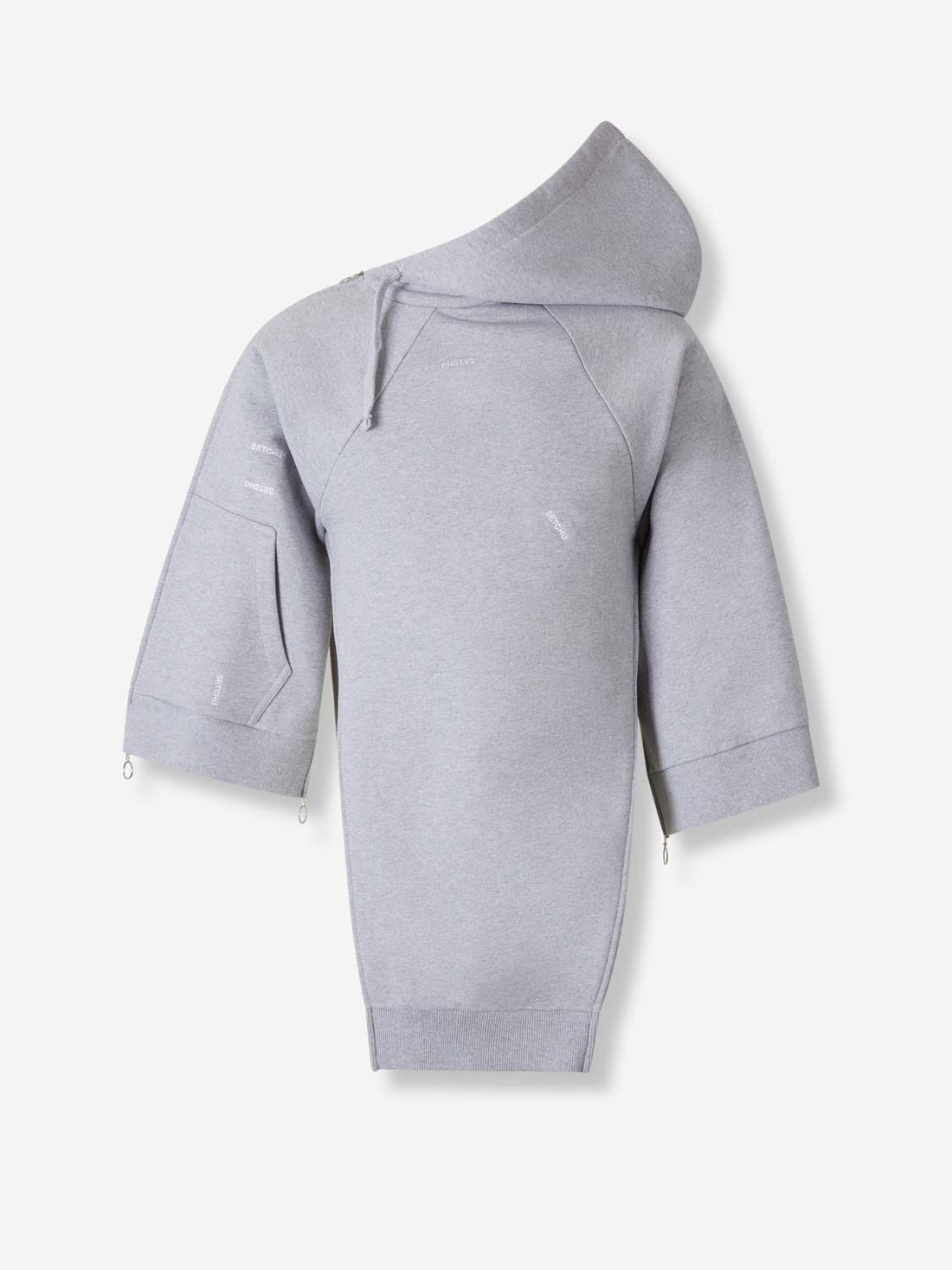 Outlet online Setchu Hombre Sudadera Capucha Cremallera color Gris Claro sku 545-001997 01 - Foto 2