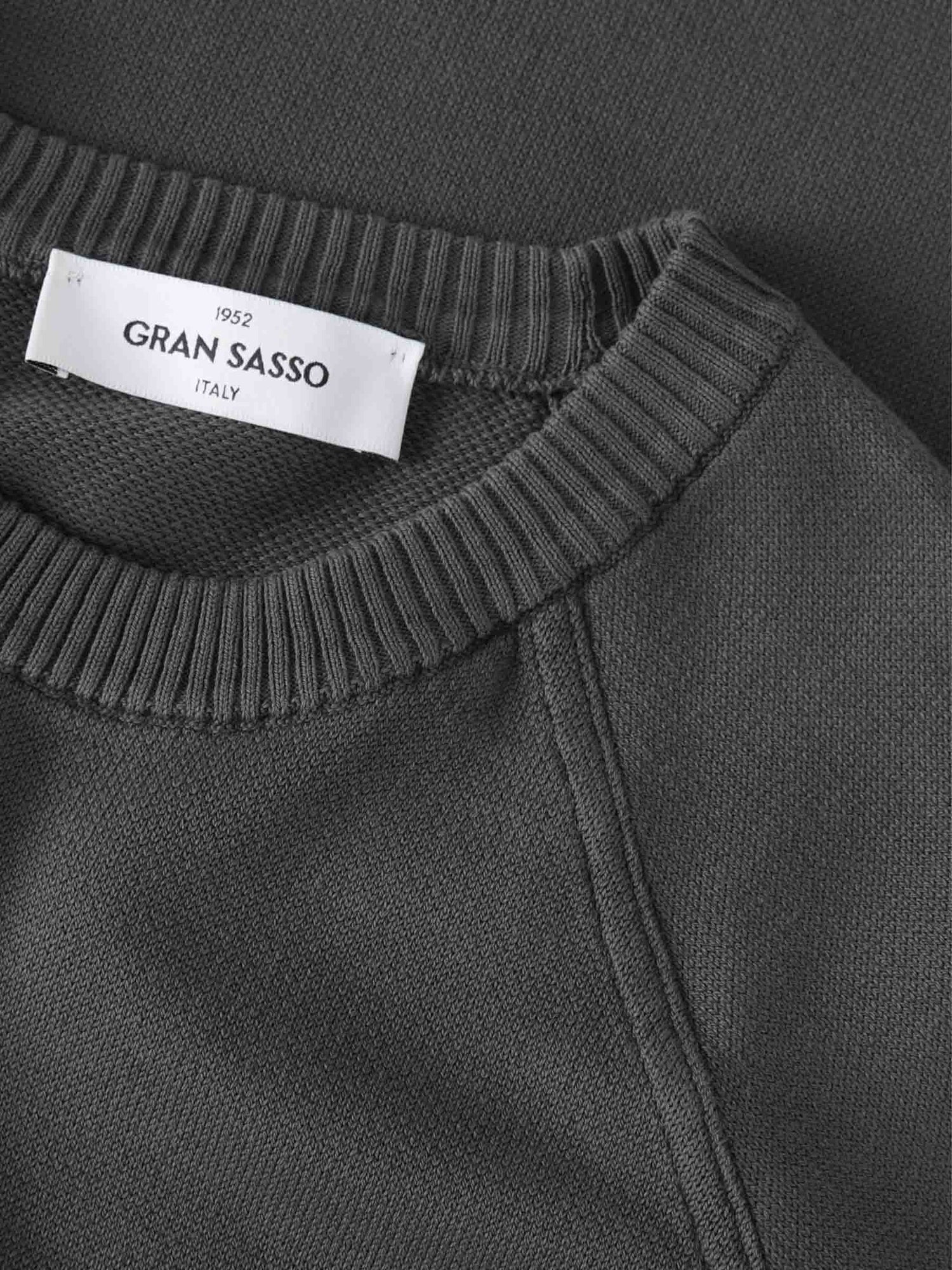 Outlet online Gran Sasso Hombre Jersey Cuello Redondo color Gris sku 545-002000 01 - Foto 3