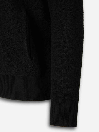 Outlet online Gran Sasso Hombre Cárdigan Cremallera Lana color Negro sku 545-002001 01 - Foto 4