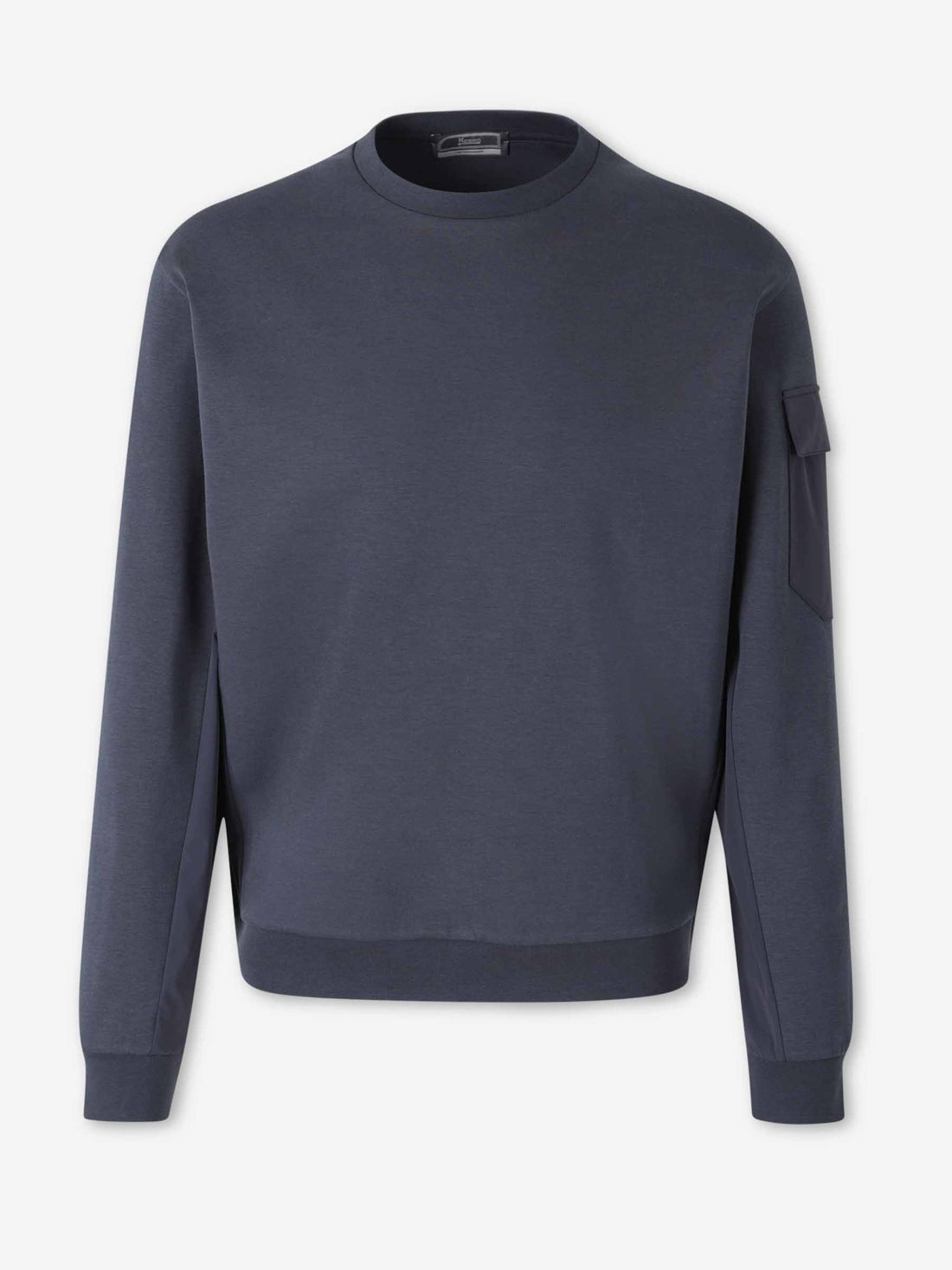Herno Hombre Barcelona Sudadera de Cuello Redondo color Azul Noche sku 545-002025 02 - Foto 1