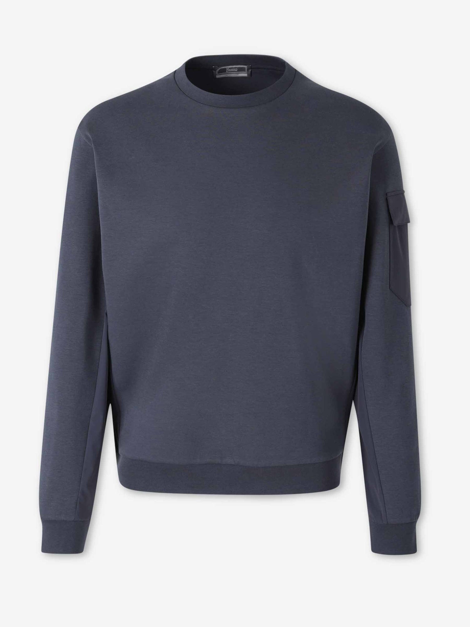 Herno Hombre Barcelona Sudadera de Cuello Redondo color Azul Noche sku 545-002025 02 - Foto 1