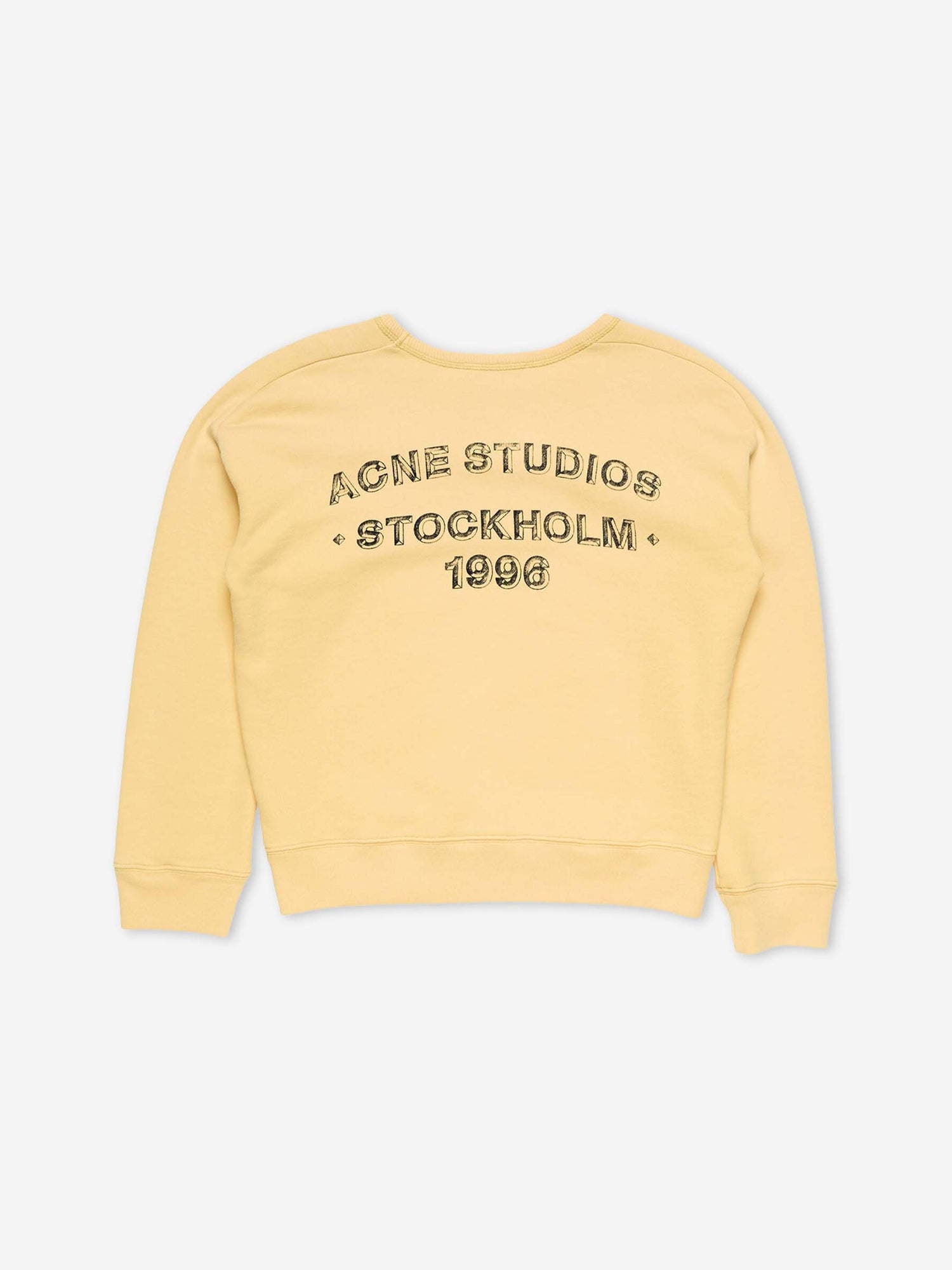 Acne Studios Hombre Barcelona Sudadera Cuello Redondo color Amarillo Claro sku 545-002030 01 - Foto 3